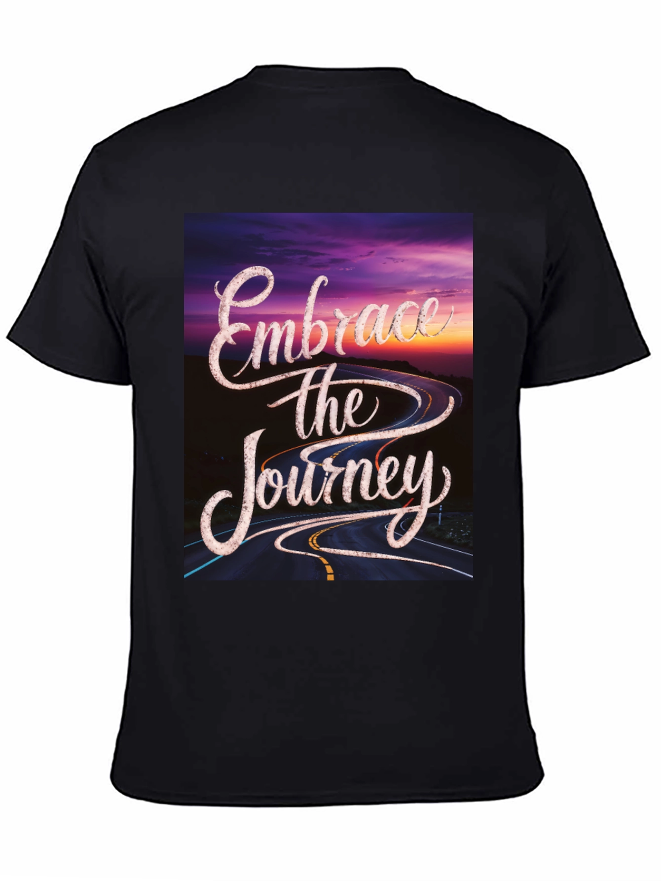 Black Embrace the Journey Graphic Tee view 4