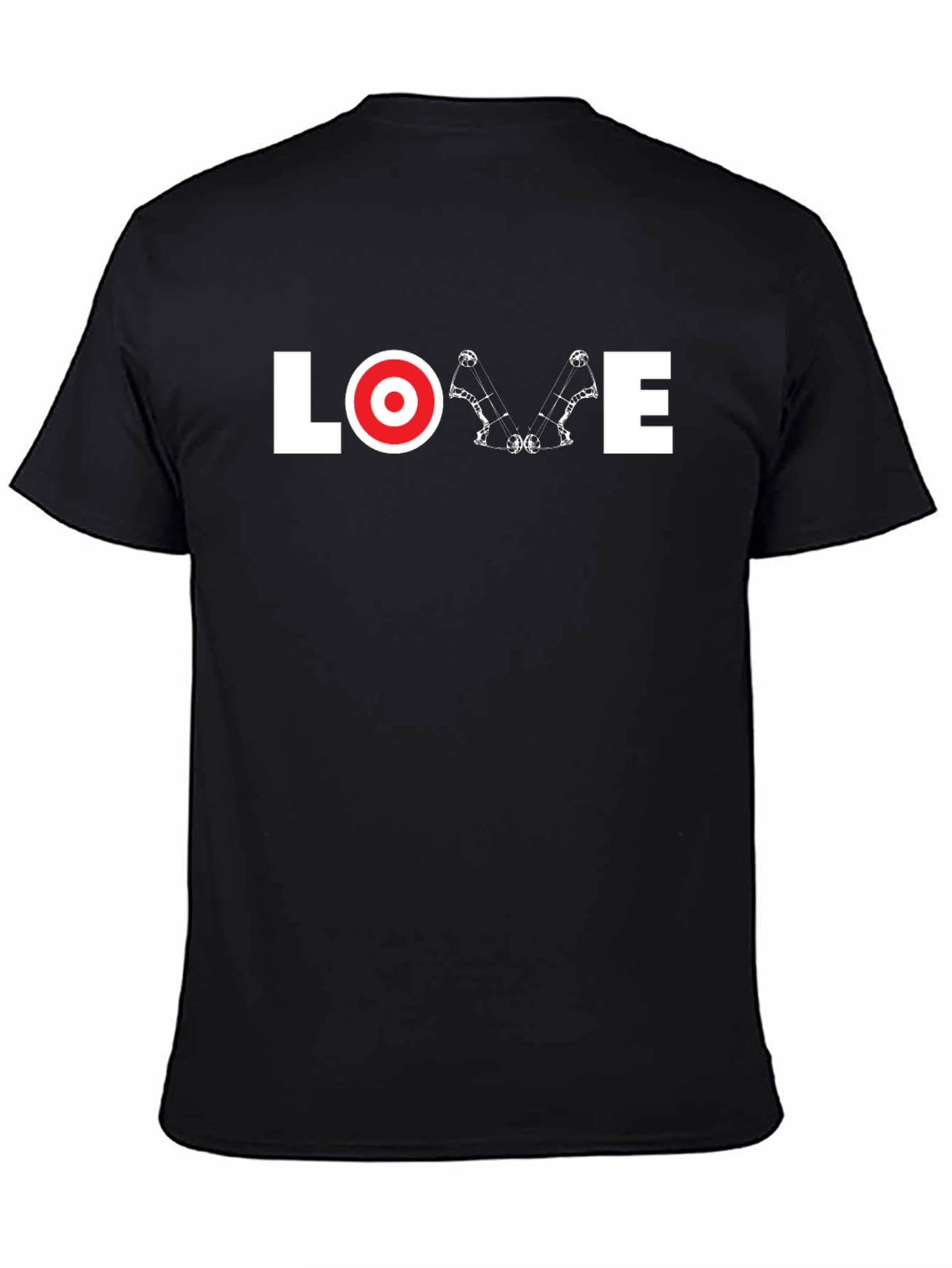 Black Love Archery T-Shirt - Black Graphic Tee view 4