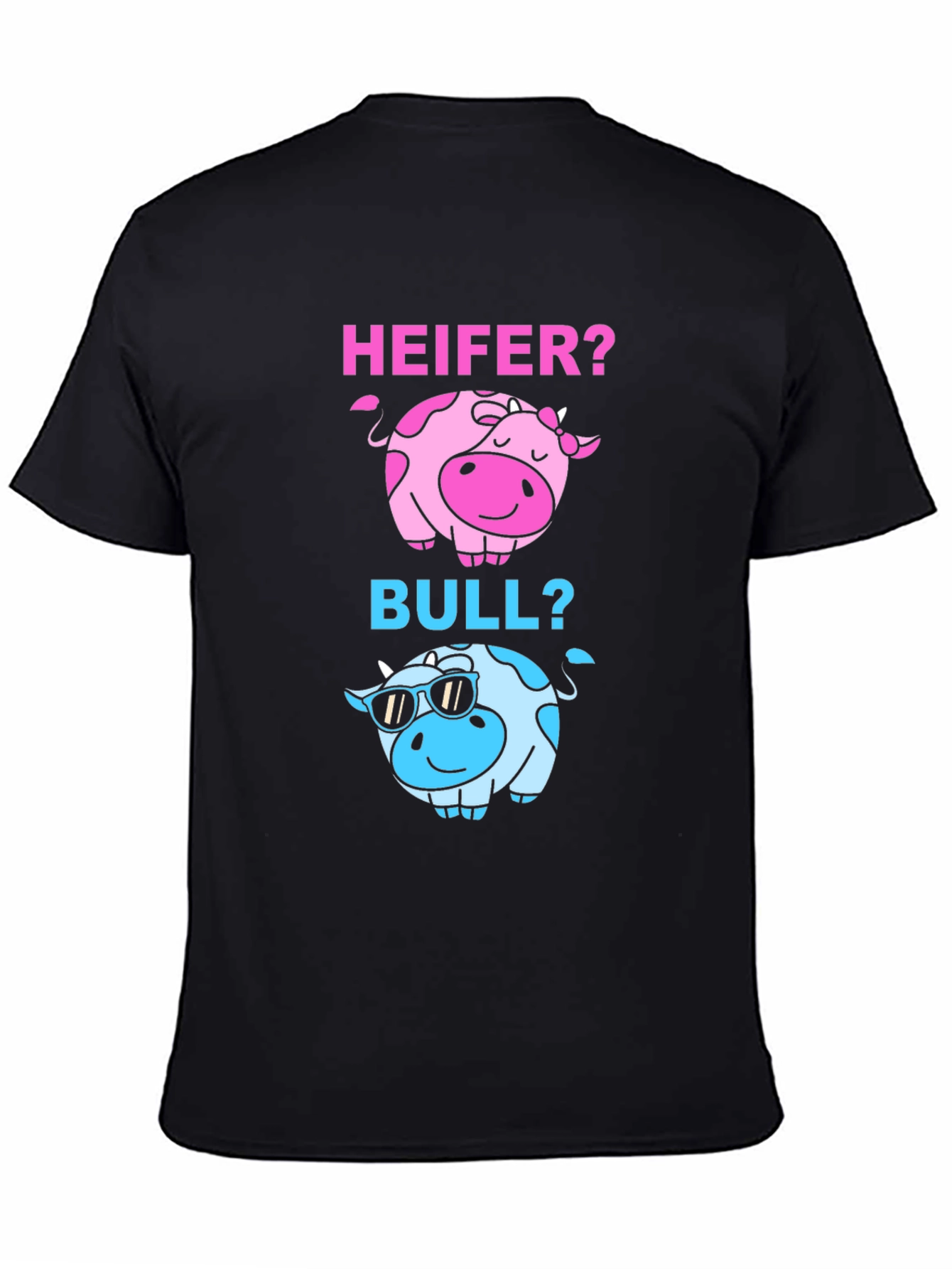 Black Heifer or Bull? Graphic T-Shirt view 4