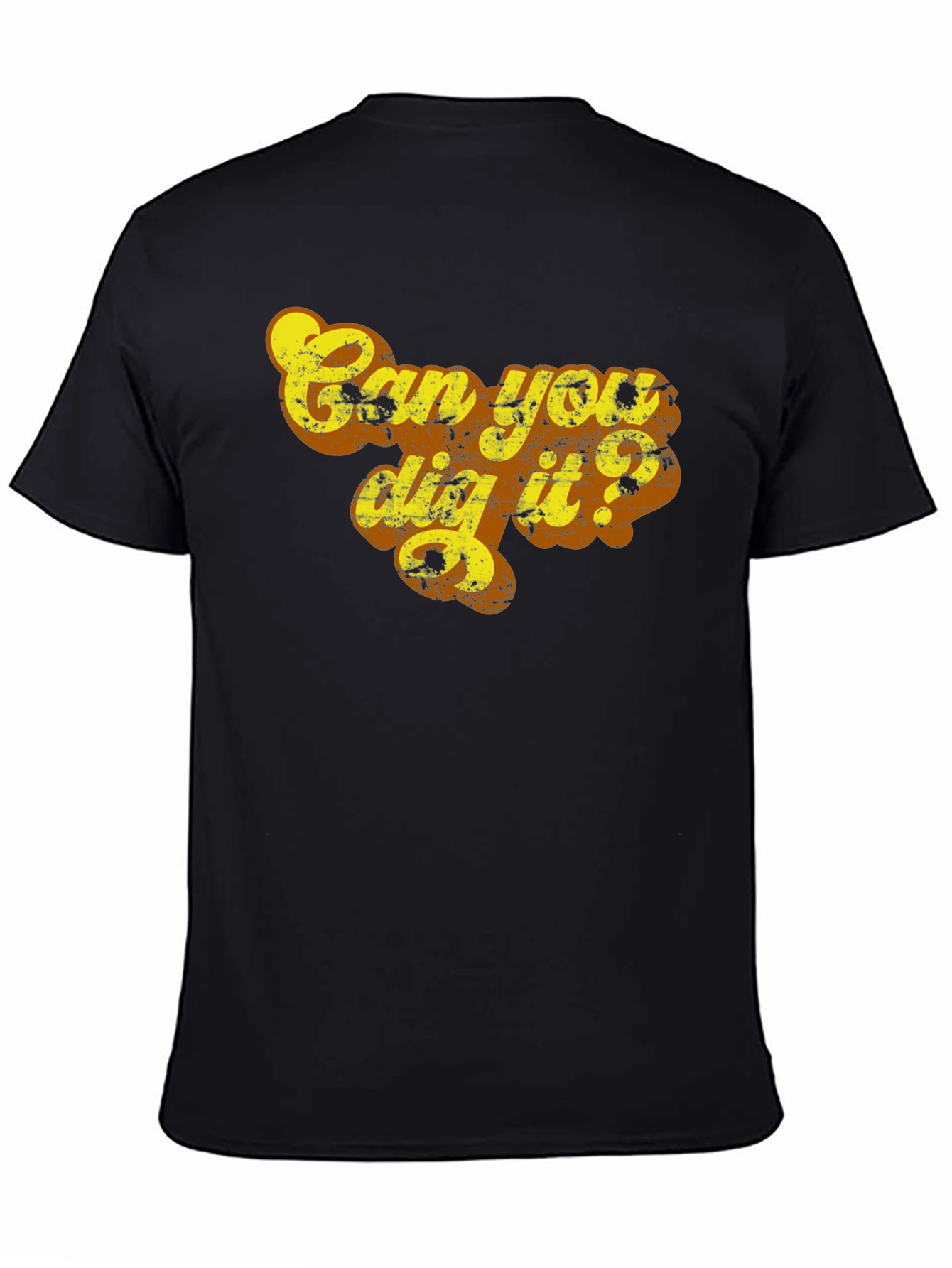 Black Can You Dig It? Graphic Tee view 4