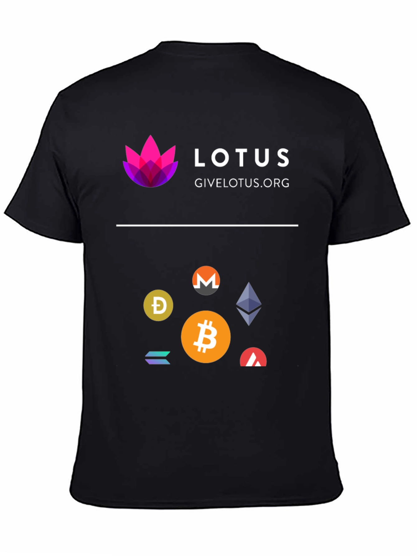 Black Lotus Cryptocurrency T-Shirt - Black Cotton Blend view 4