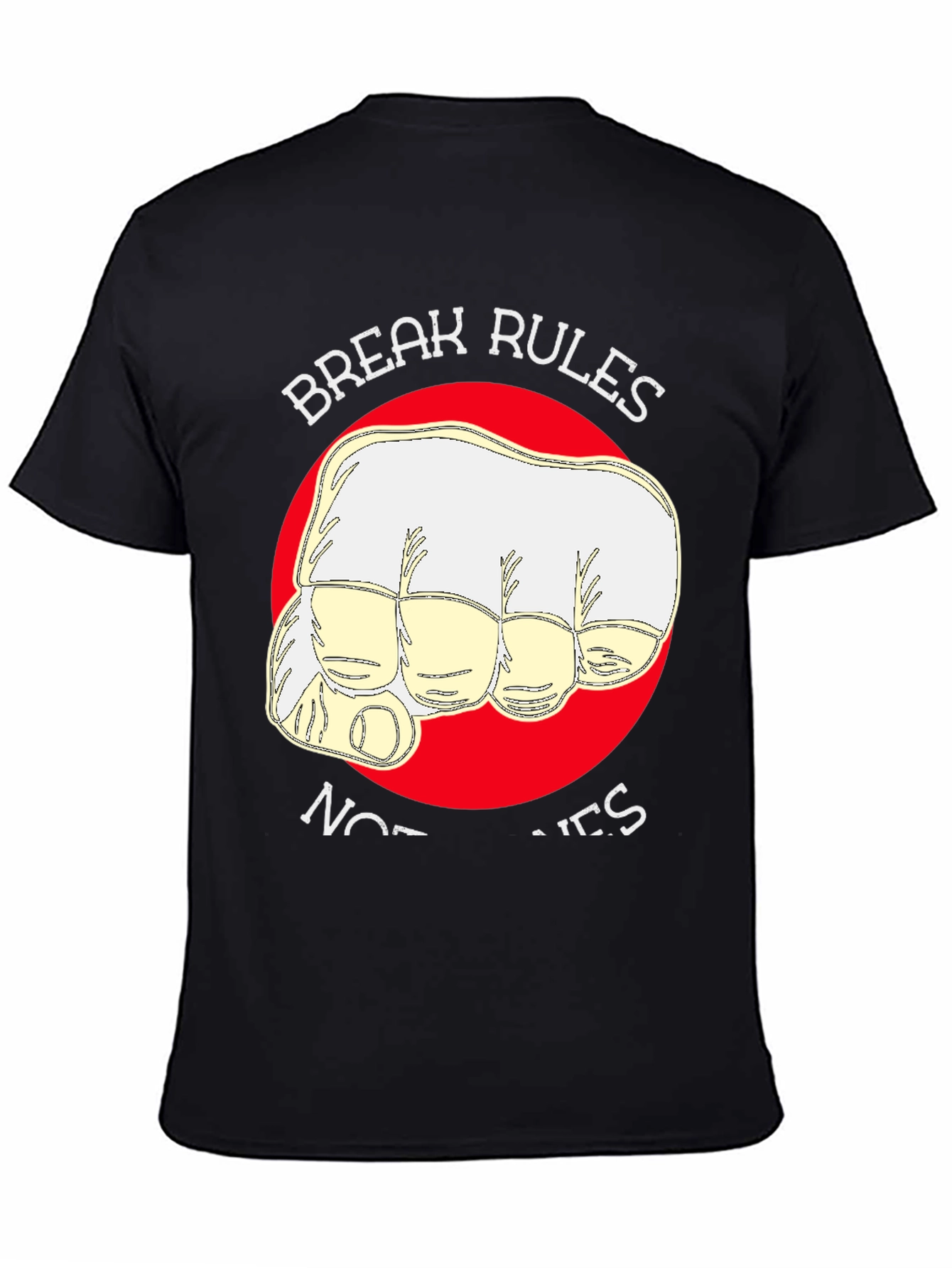 Black Break Rules, Not Hearts T-Shirt view 4