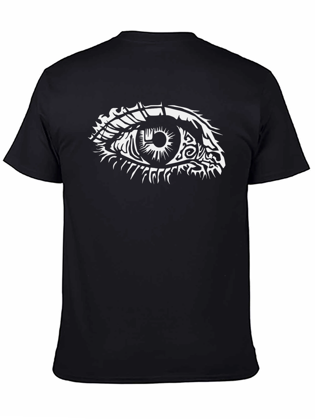Black Eye Graphic Black T-Shirt - Unique Design view 4
