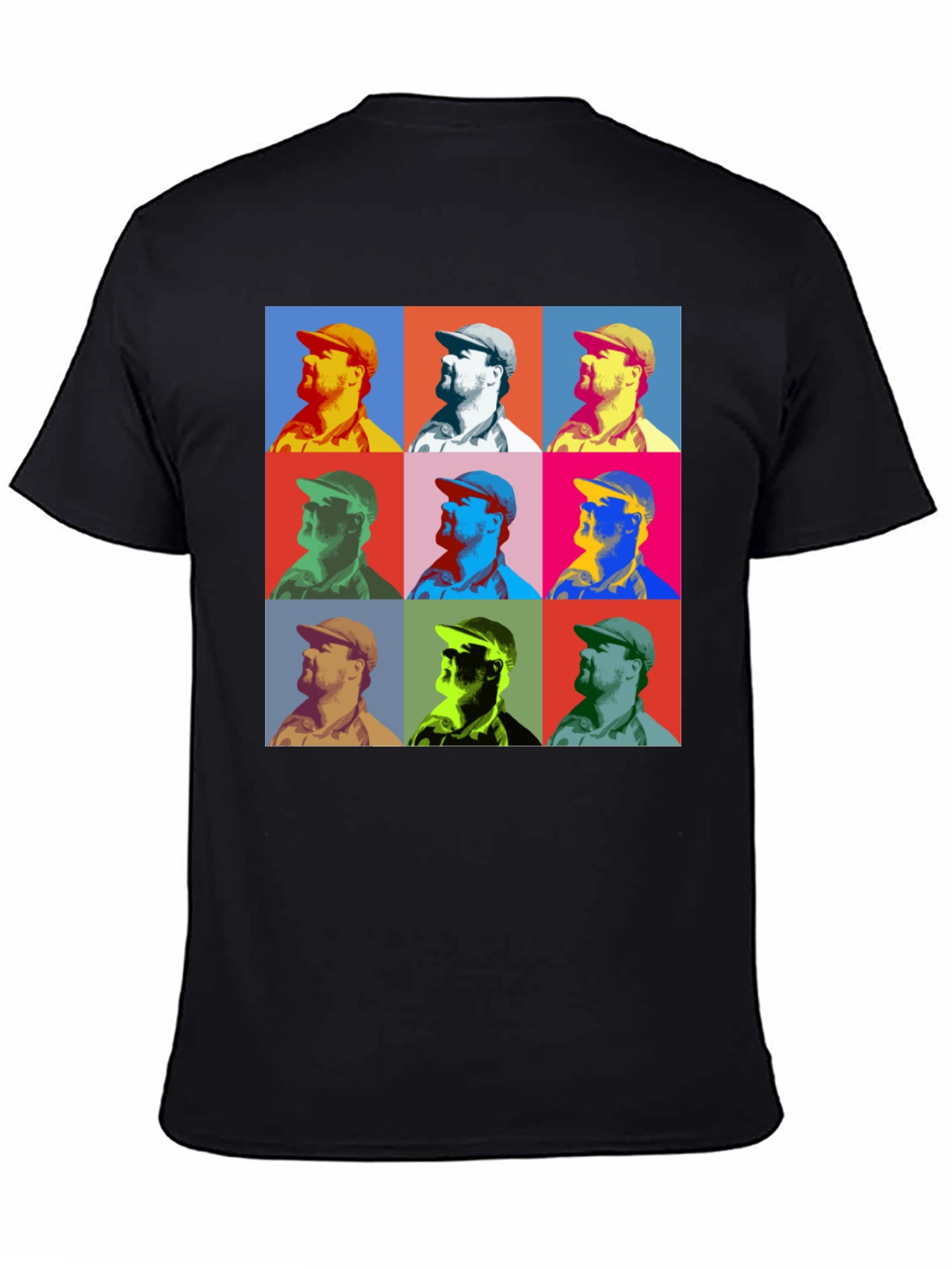 Black Pop Art Graphic Tee - Bold & Unique Style view 4