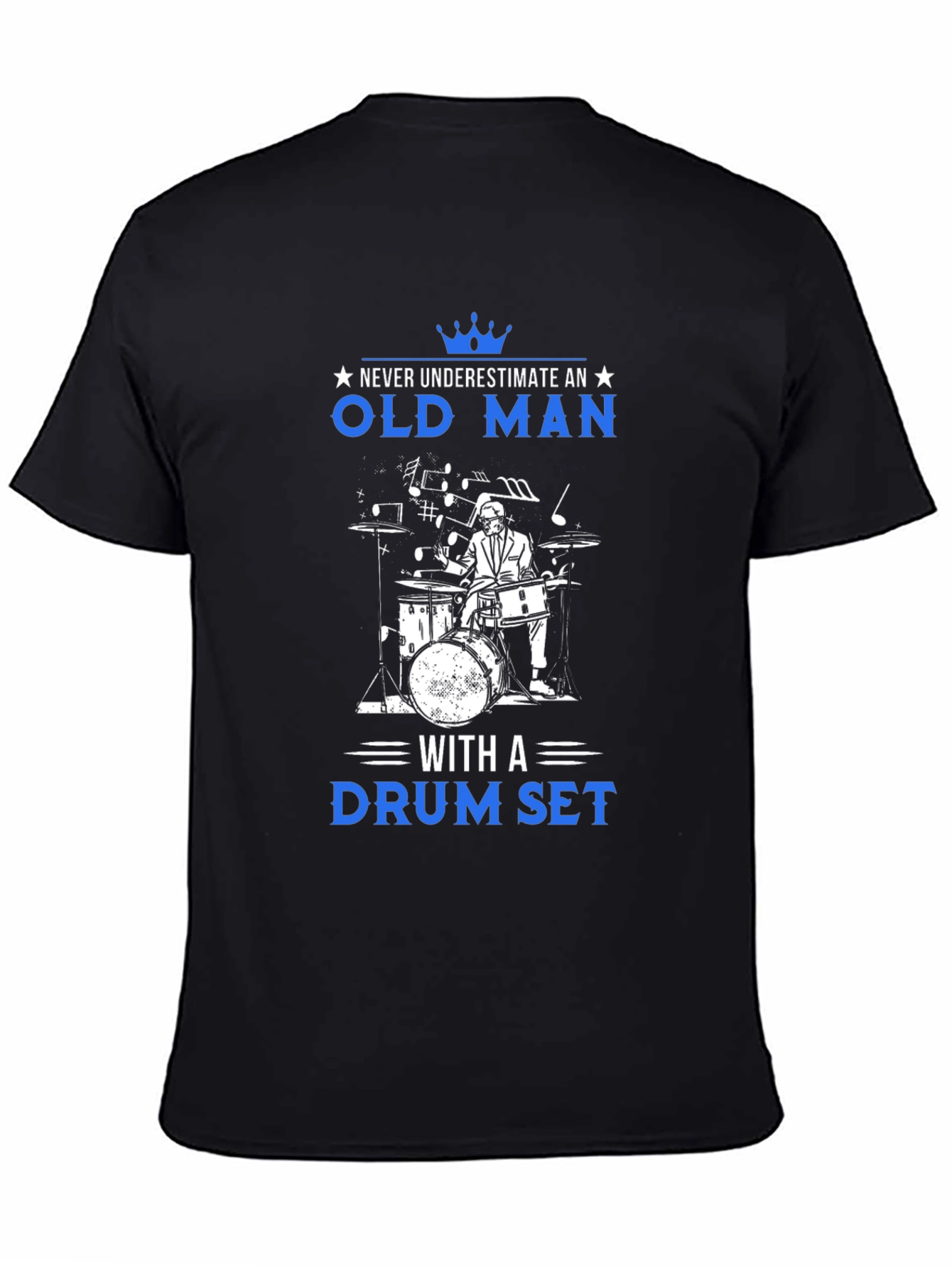 Old Man Drummer T-Shirt - Never Underestimate! - 4