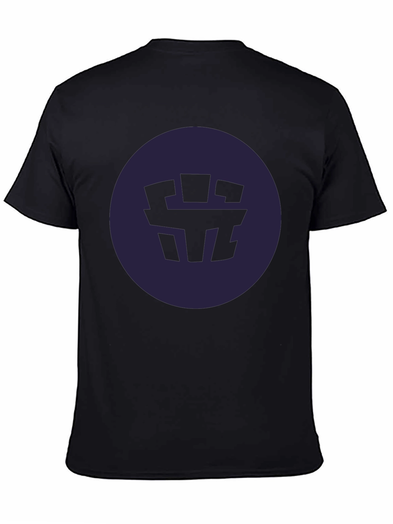 Black Abstract Symbol Black Graphic Tee view 4