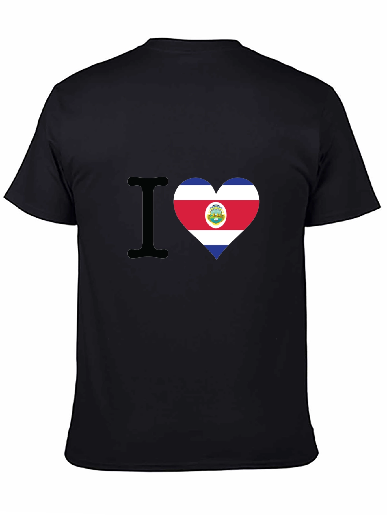 I Love Costa Rica Heart Flag T-Shirt - 4