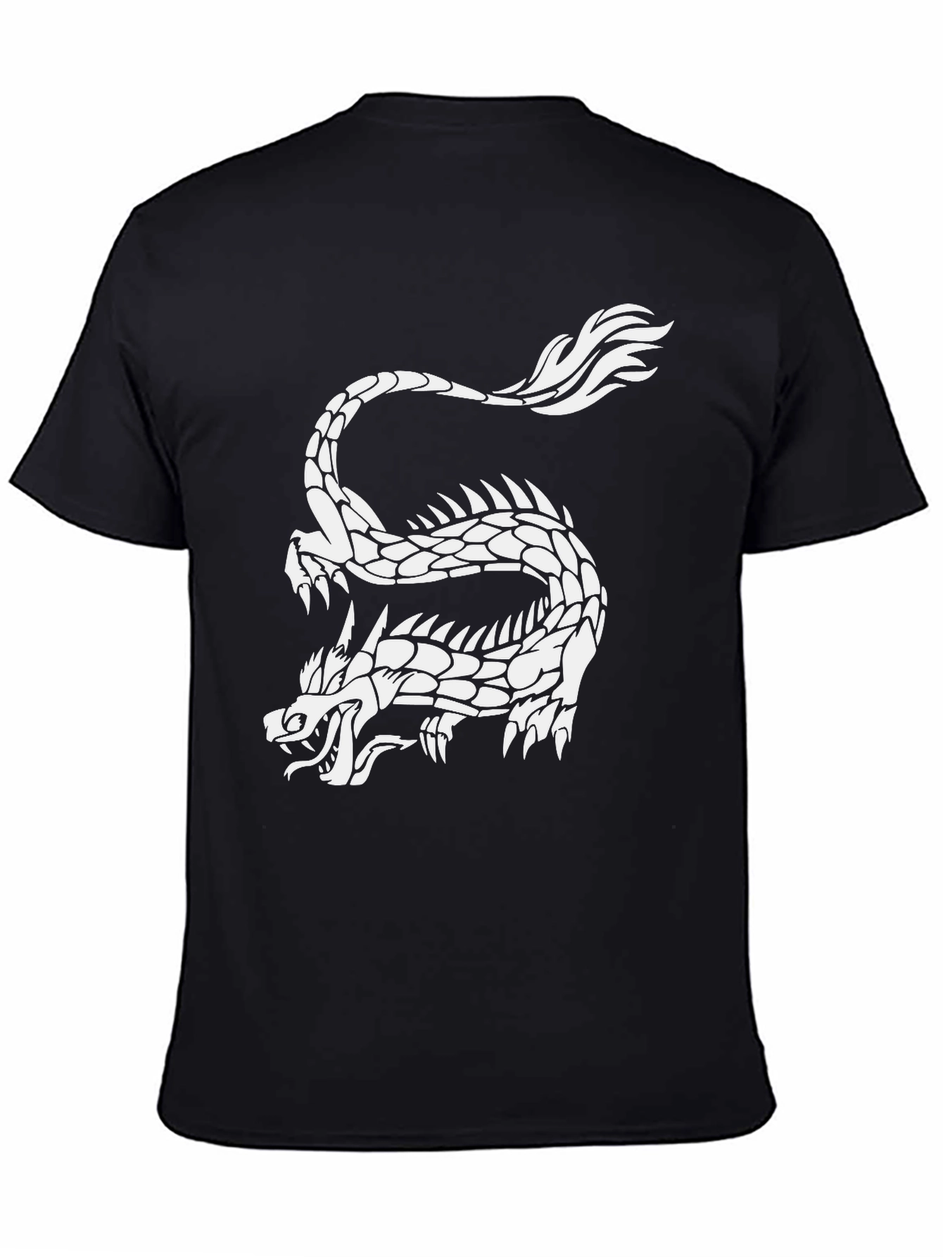 Black Dragon Graphic Tee - Black view 4