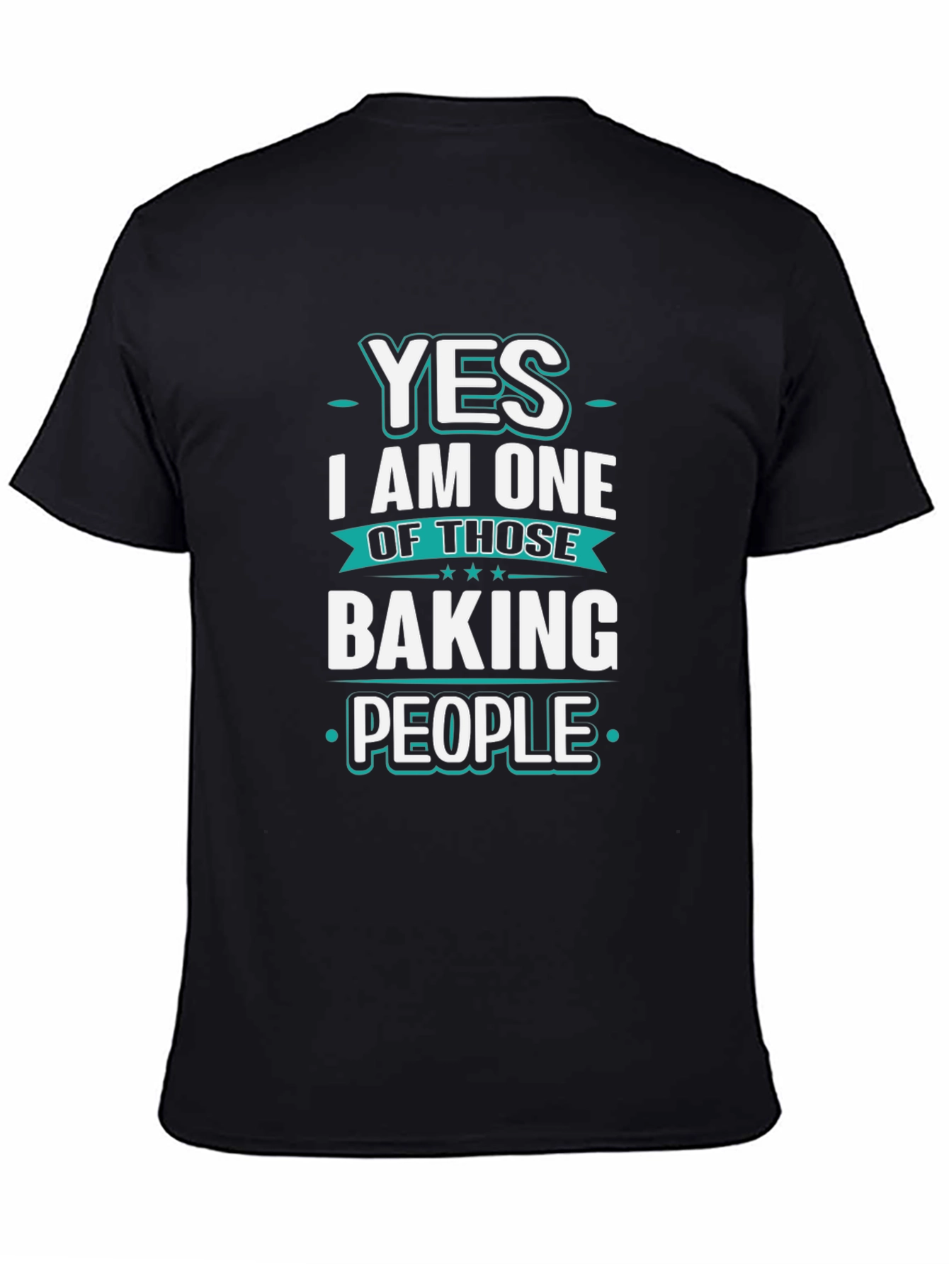 Black Baking People T-Shirt - Novelty Tee view 4
