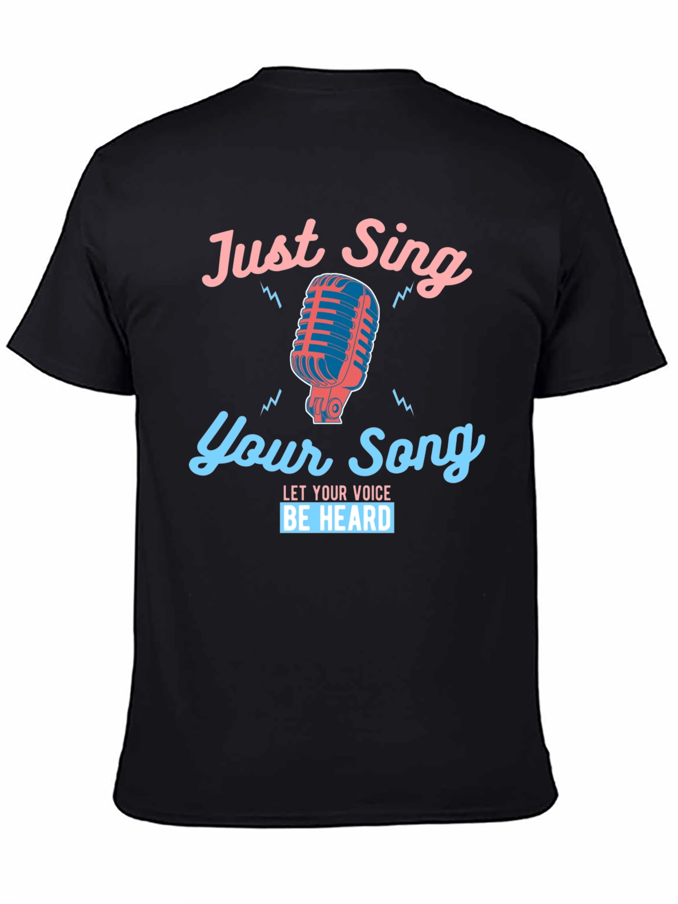 Black Just Sing Your Song Graphic Tee view 4