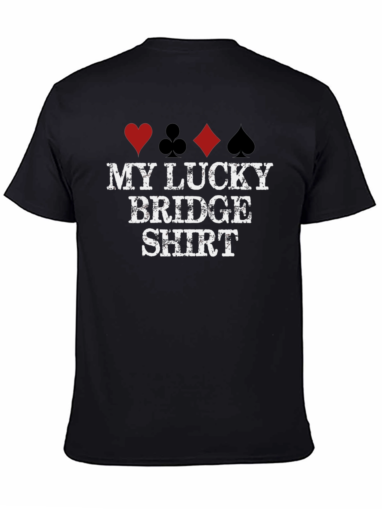 Lucky Bridge Shirt - Playing Card Suits Tee - 4