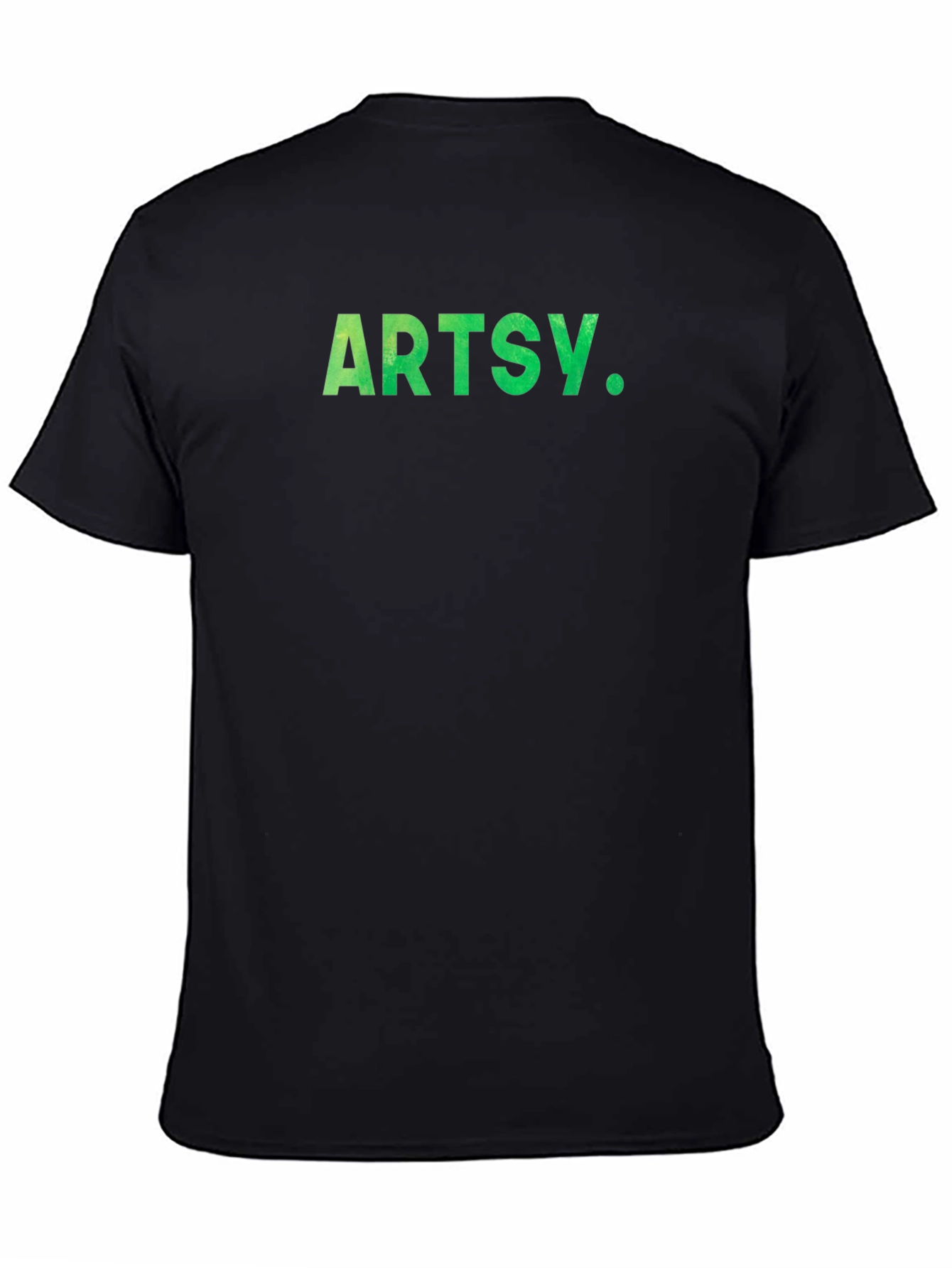 Black Artsy Graphic Tee - Cool Casual Style view 4