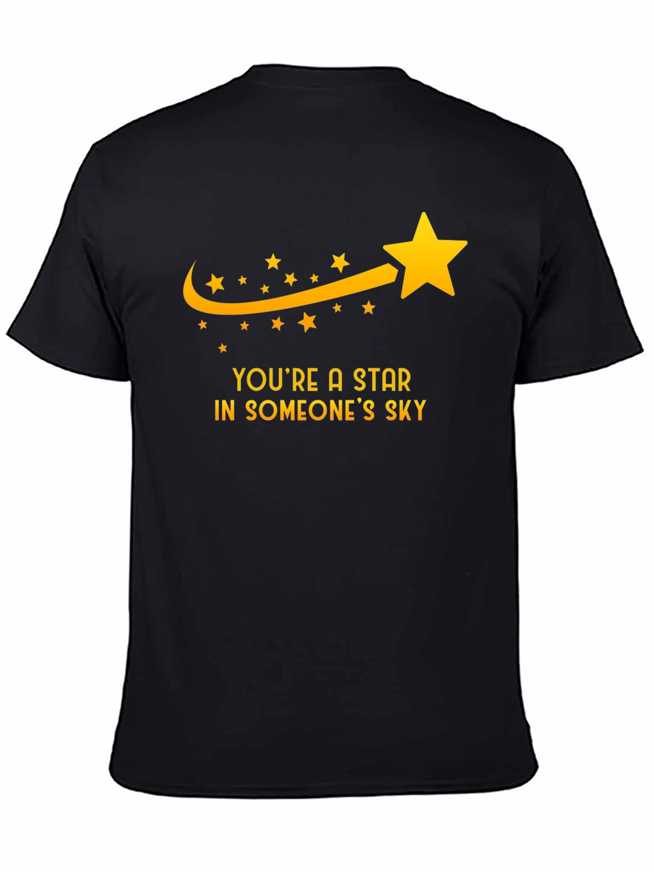 Black You're a Star T-Shirt - Motivational Tee view 4