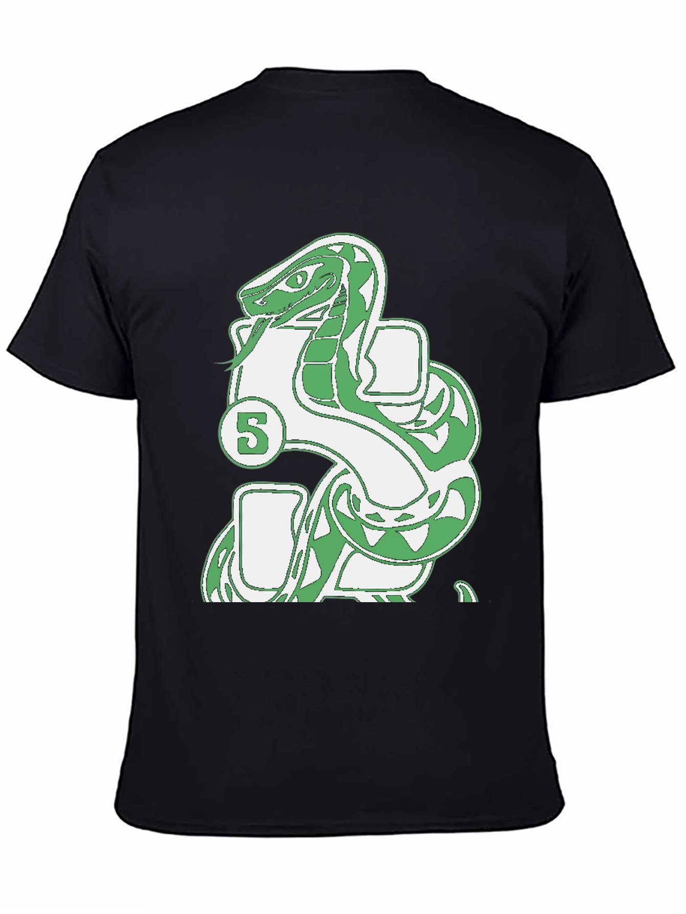 Black Snake 5 T-Shirt - Unique Graphic Tee view 4