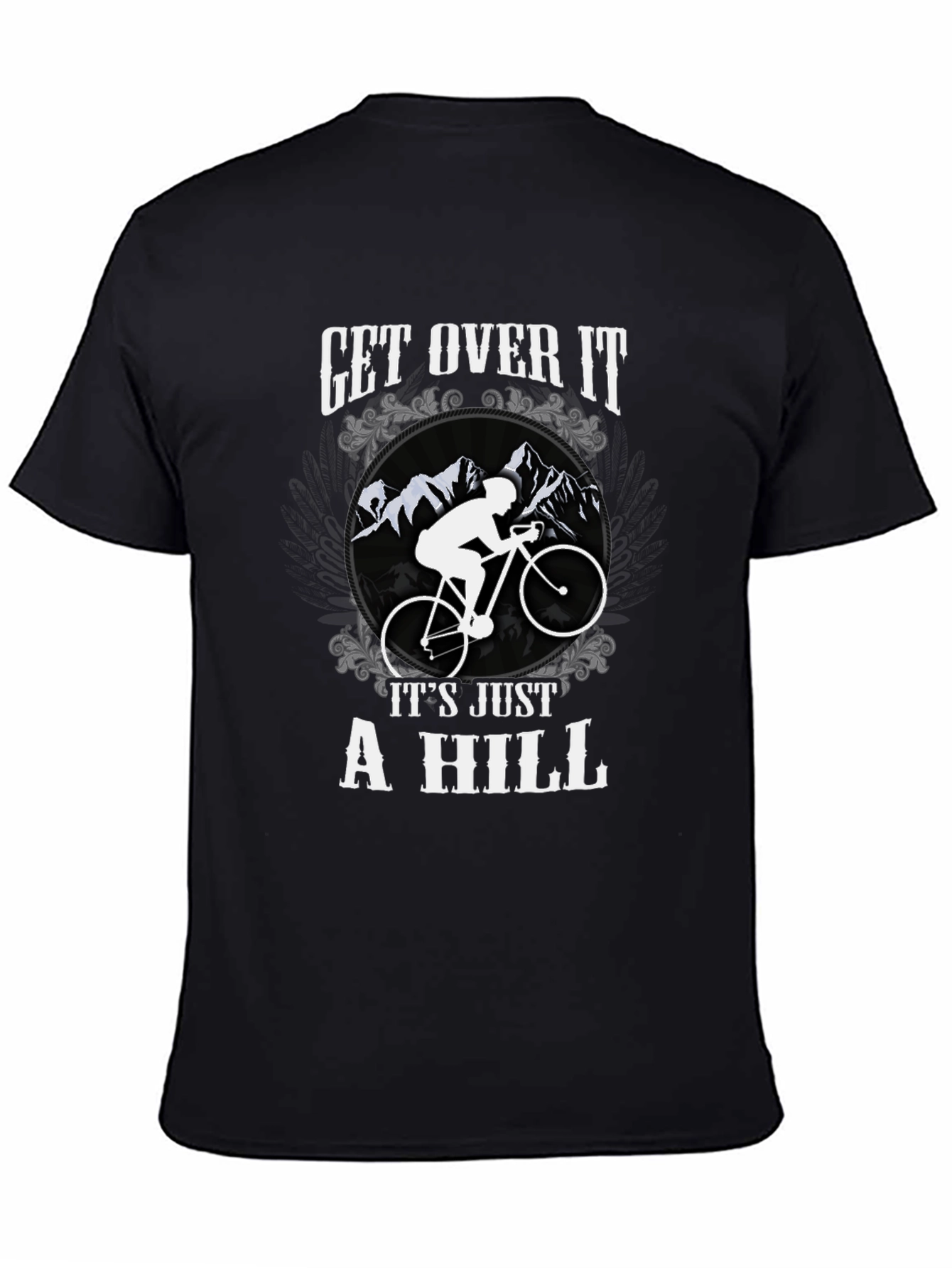 Black Get Over It Cycling T-Shirt view 4