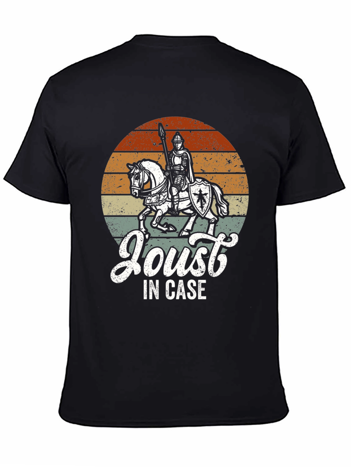Medieval Knight "Joust In Case" Graphic T-Shirt - 4
