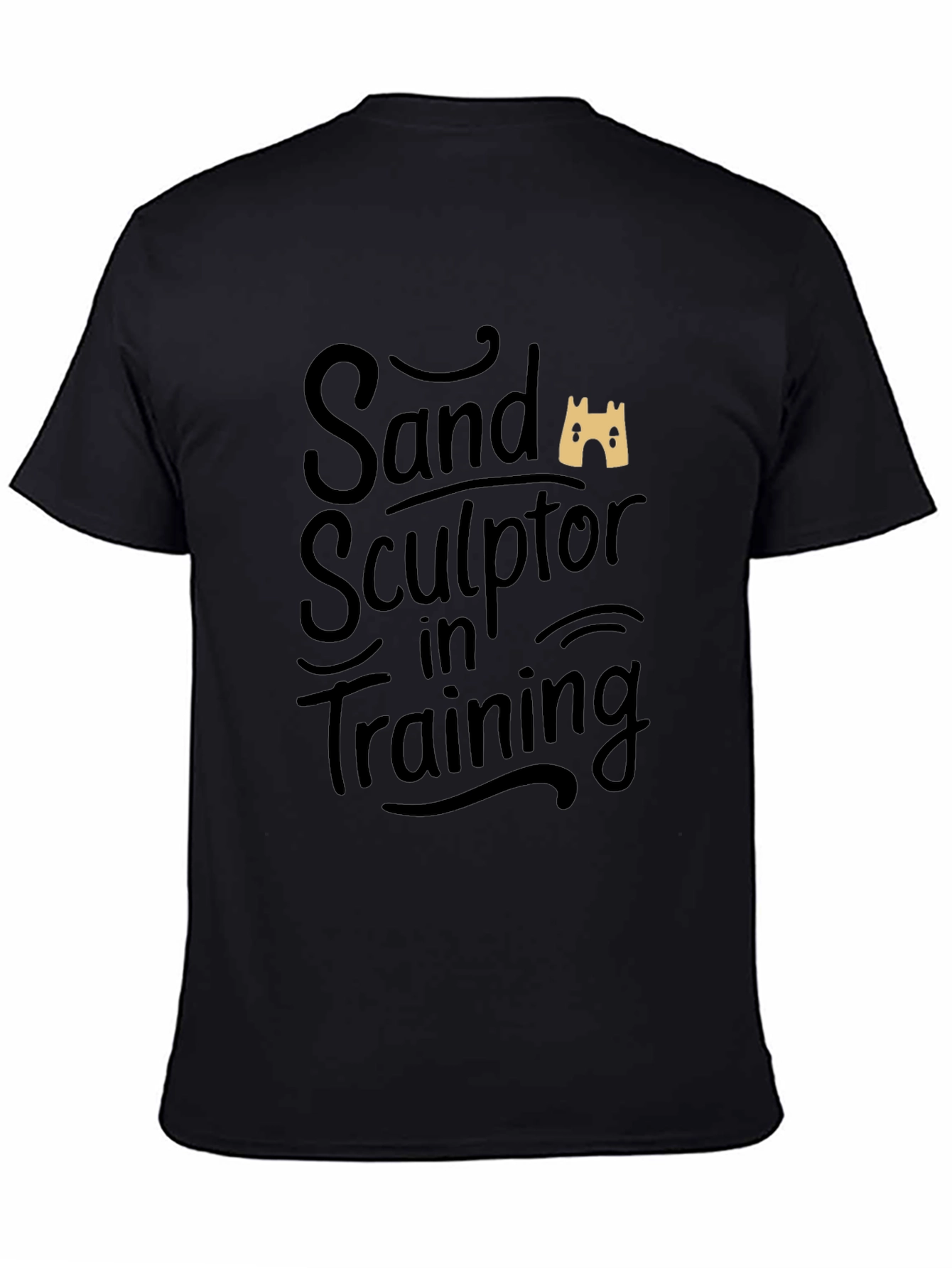 Black Sand Sculptor in Training Black T-Shirt view 4