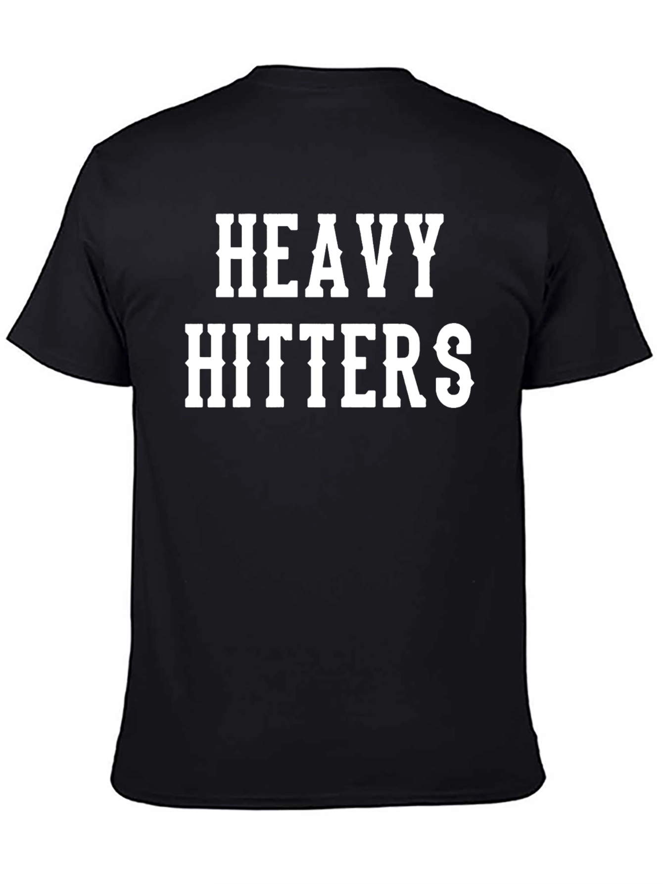 Black Heavy Hitters Graphic Tee - Bold Statement Shirt view 4