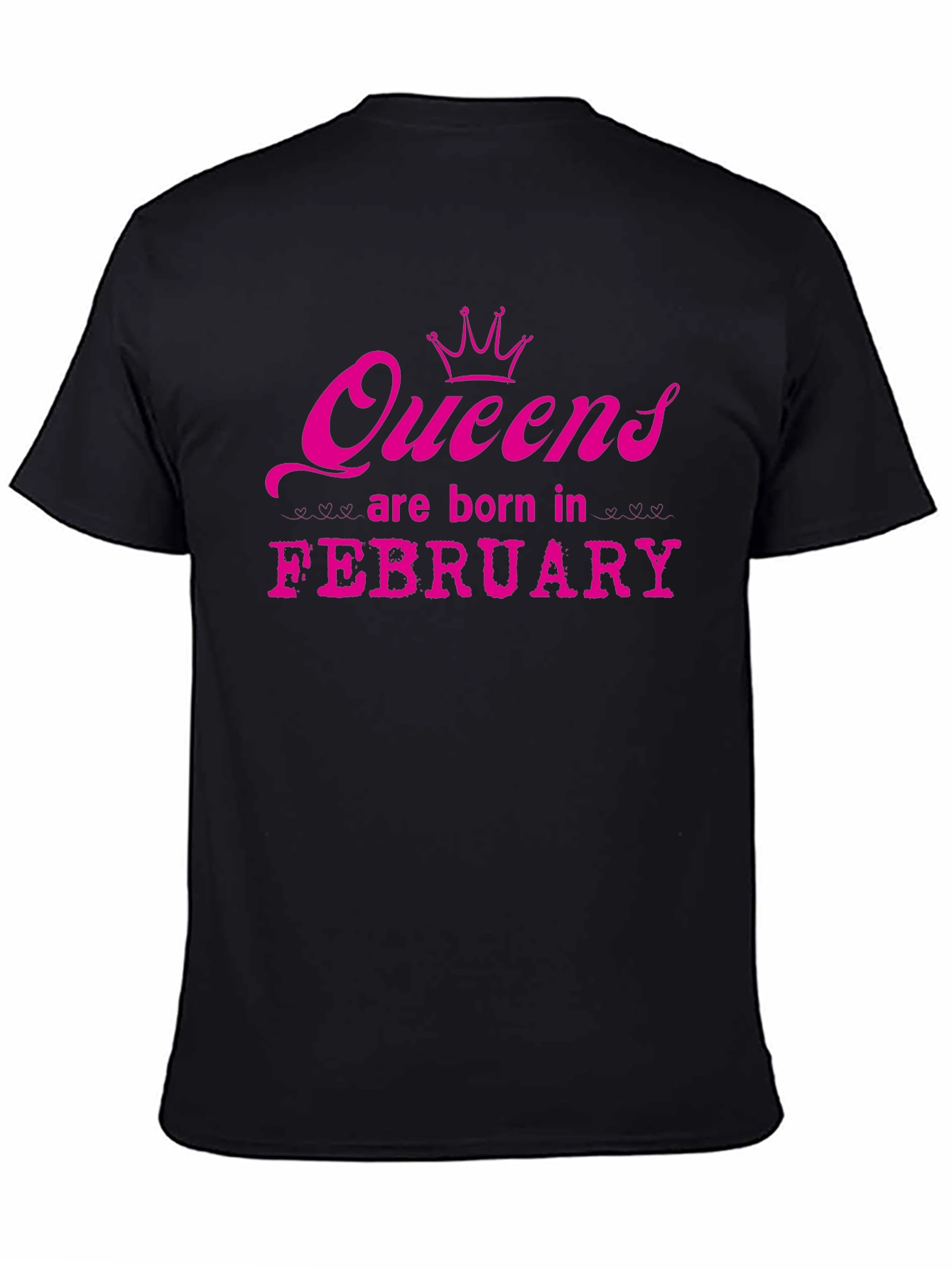 Black Queens Are Born in February T-Shirt view 4