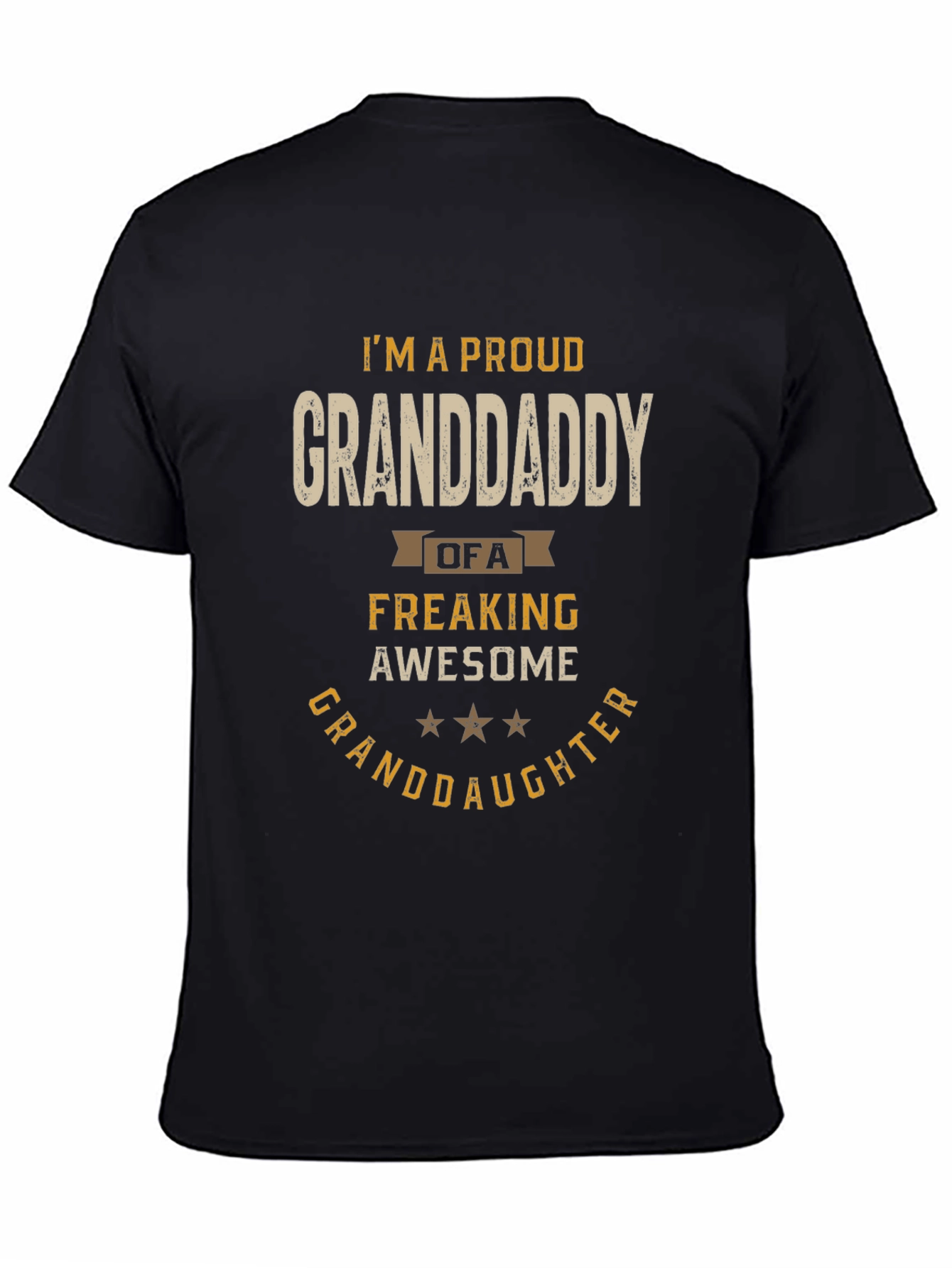 Black Proud Granddaddy Graphic T-Shirt view 4