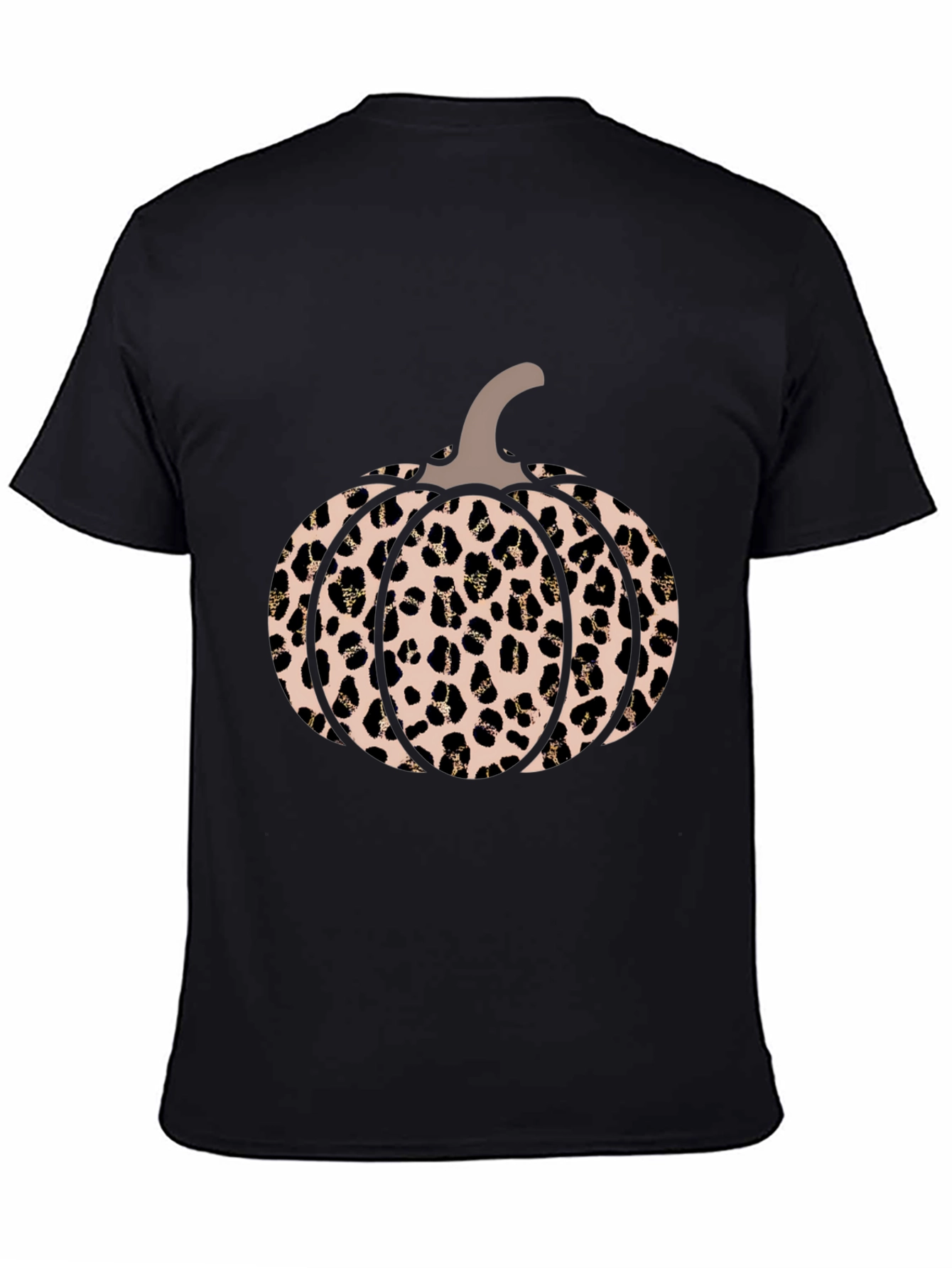 Black Leopard Pumpkin Graphic Tee view 4