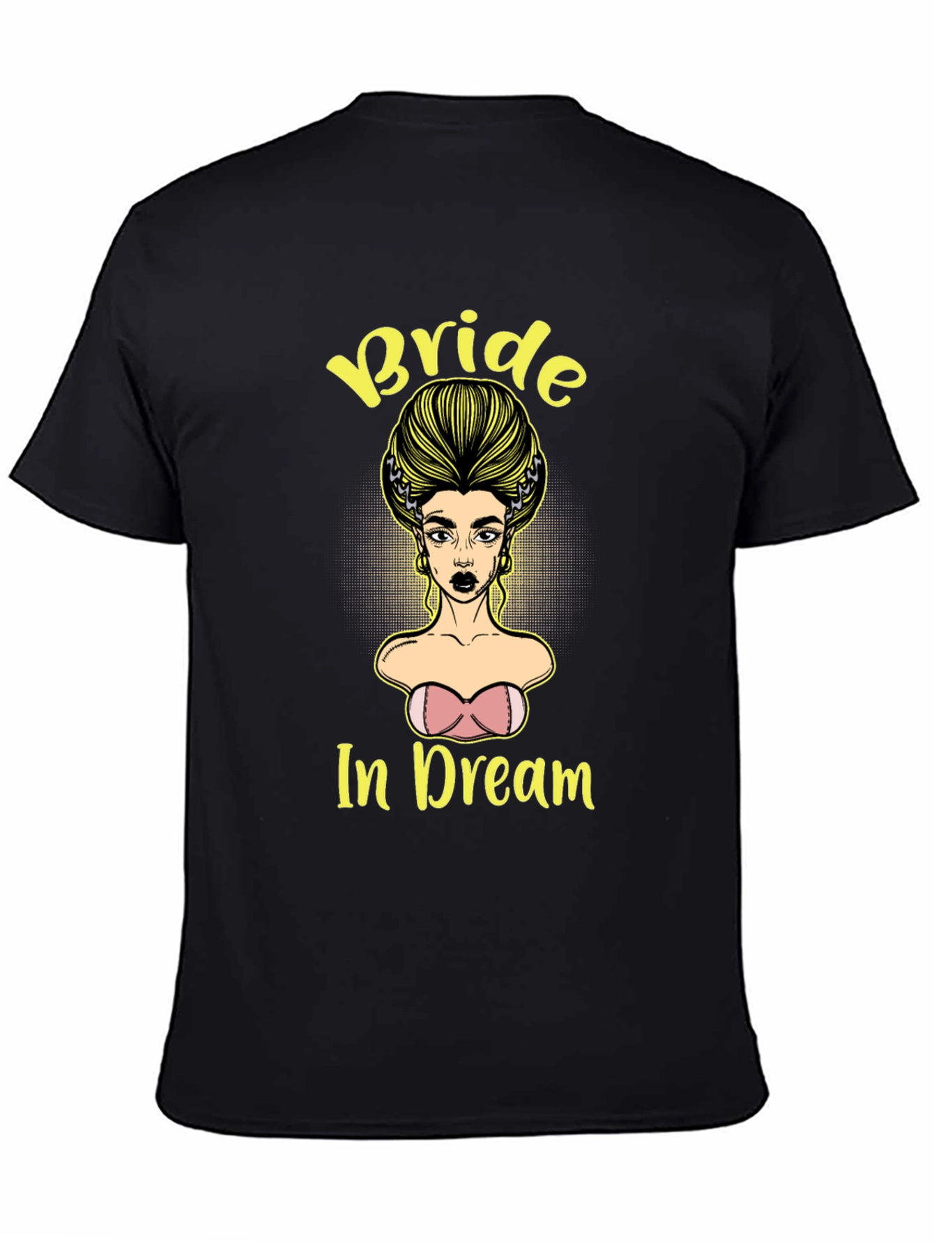 Black Bride In Dream Graphic Tee - Unique Design view 4