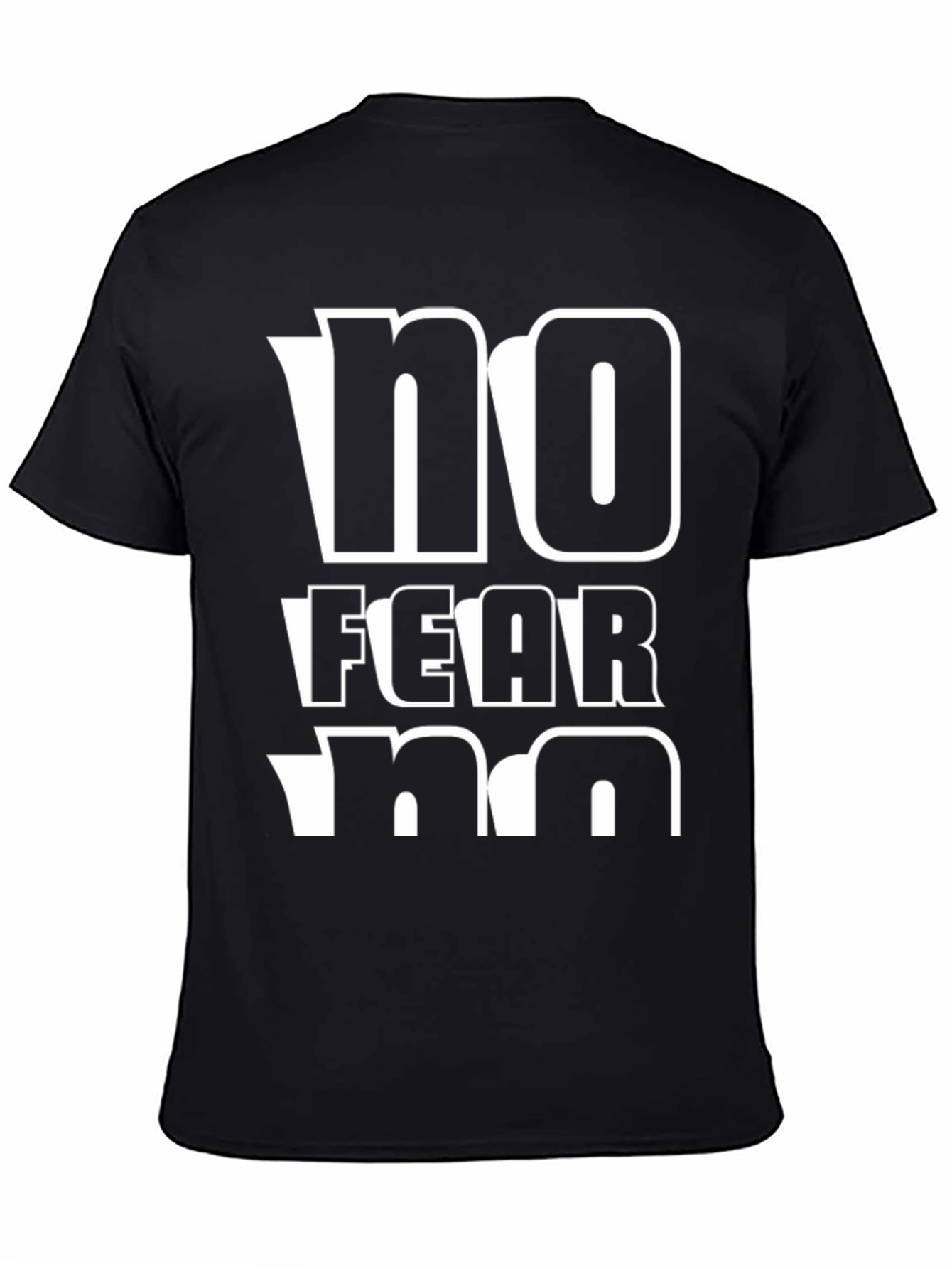 Black No Fear Graphic Tee - Men's Short Sleeve T-Shirt view 4