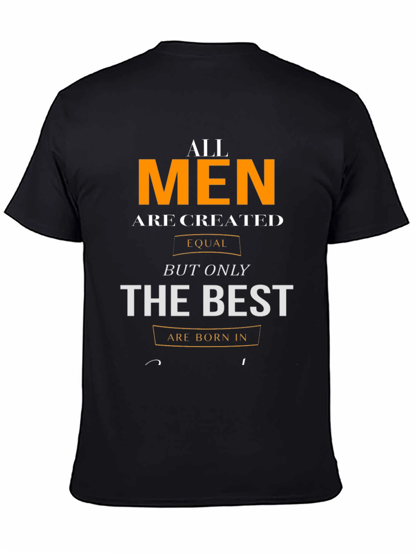 Black All Men are Created Equal Graphic Tee view 4