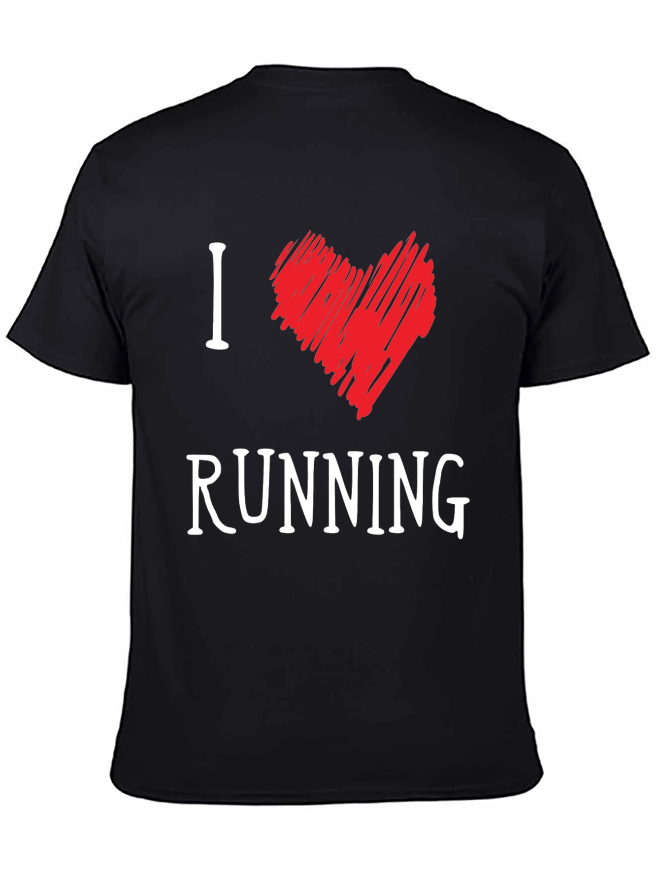 Black I Heart Running Graphic Tee view 4