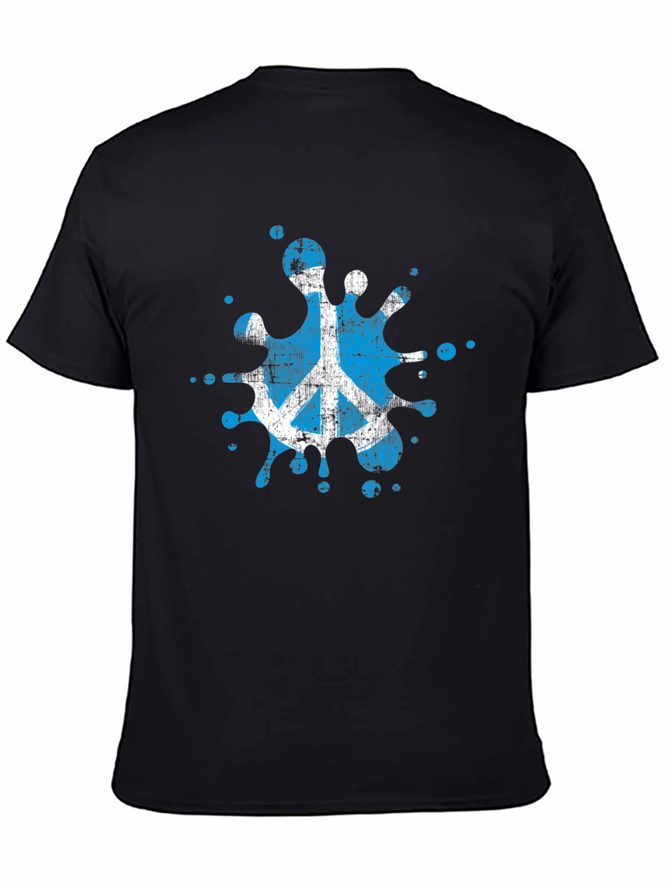 Peace Symbol Splash T-Shirt - Black - 4