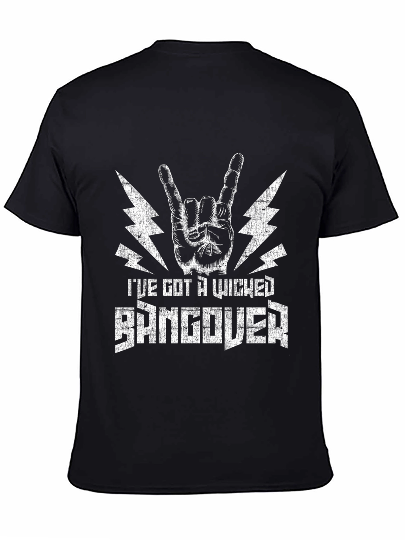 Black Wicked Hangover T-Shirt: Rock On in Style view 4