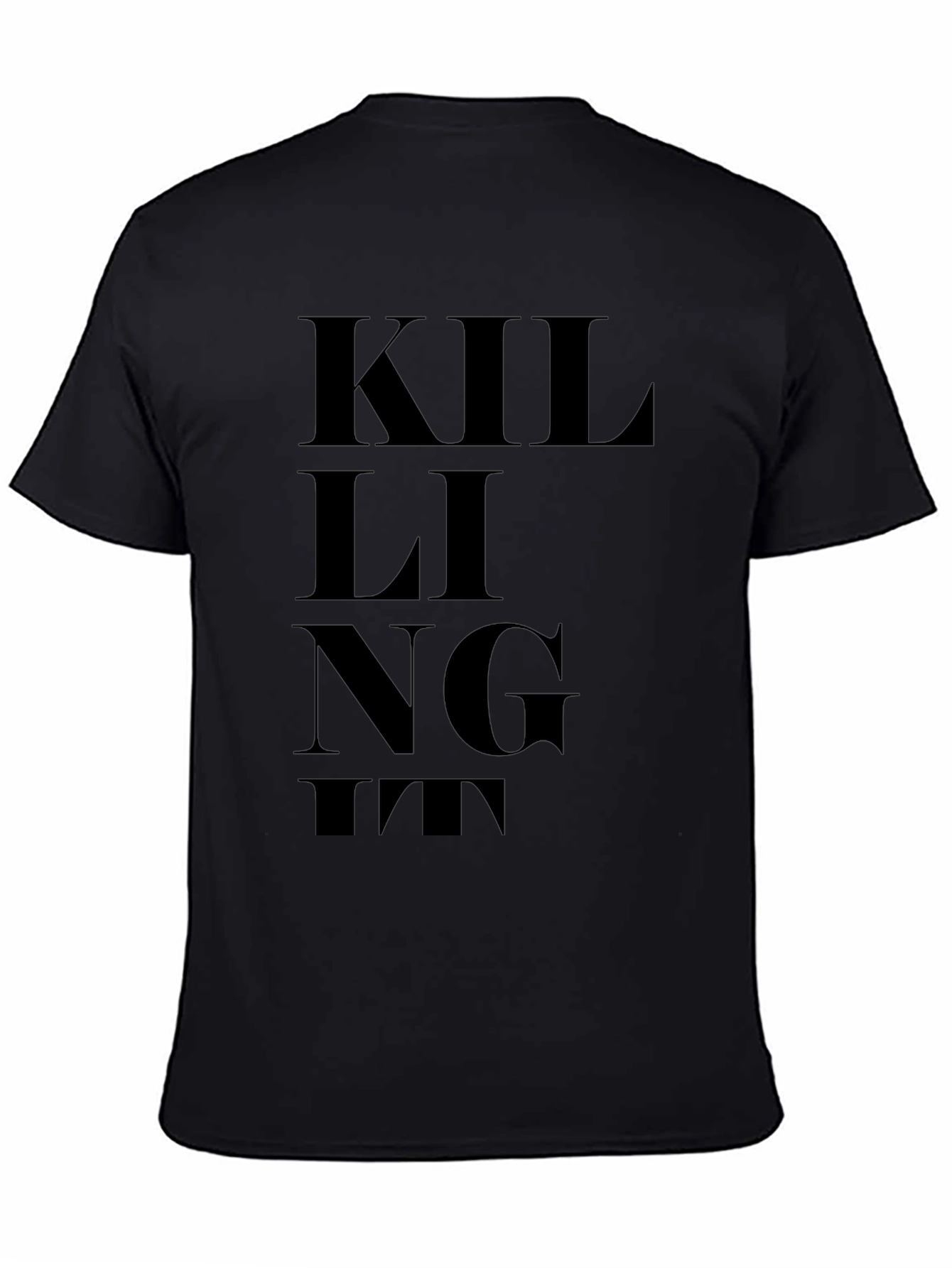 Black Killing It Graphic T-Shirt - Black view 4