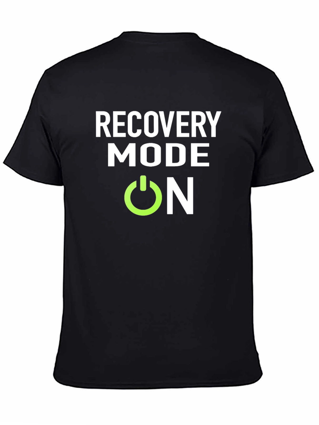 Black Recovery Mode On Black T-Shirt view 4