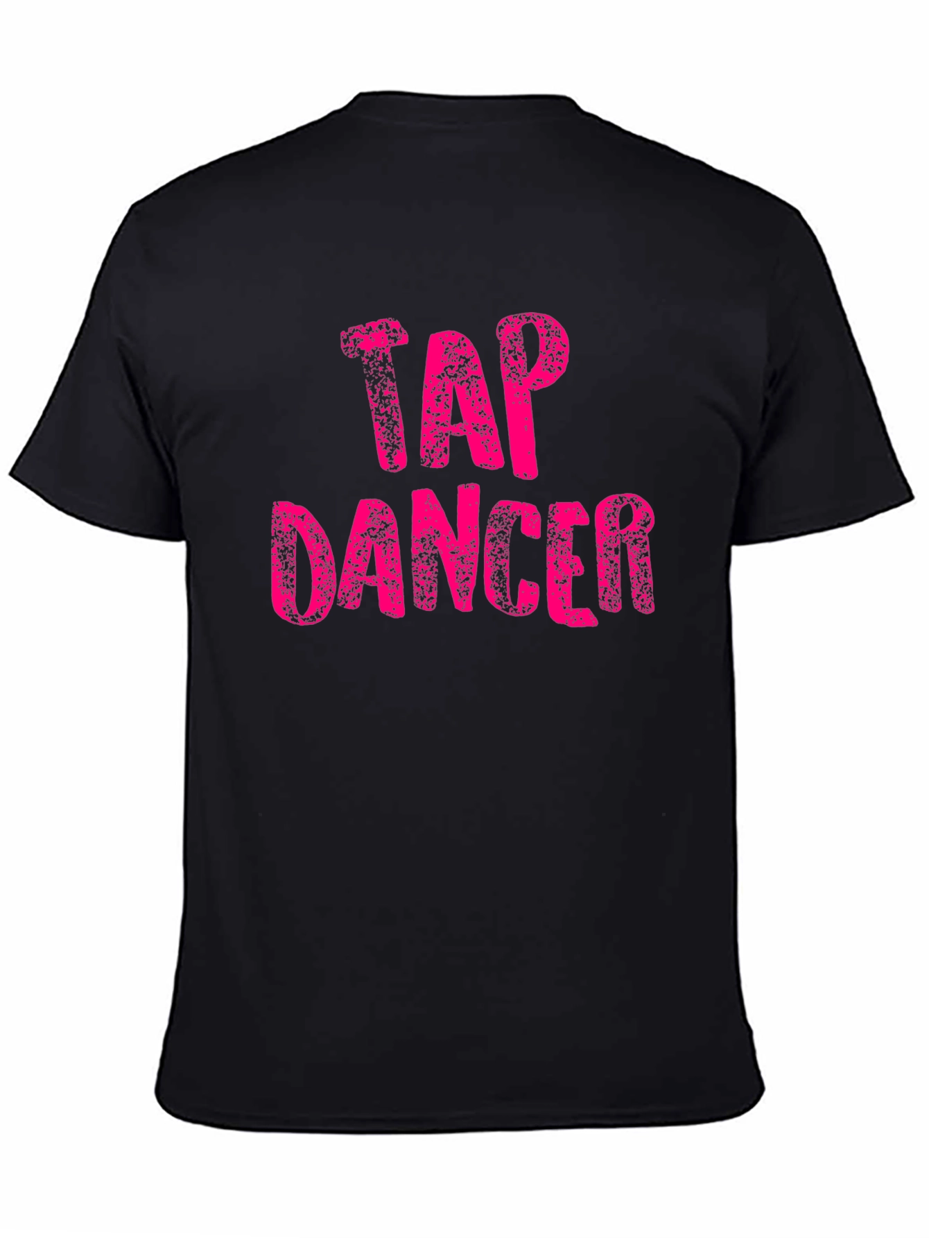 Black Tap Dancer T-Shirt - Unique Pink Graphic Tee view 4