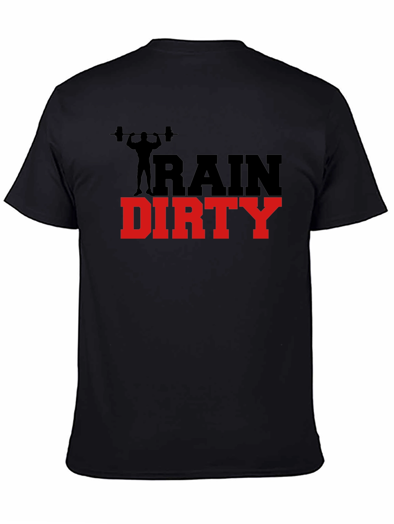 Black Train Dirty Graphic Tee - Fitness Apparel view 4