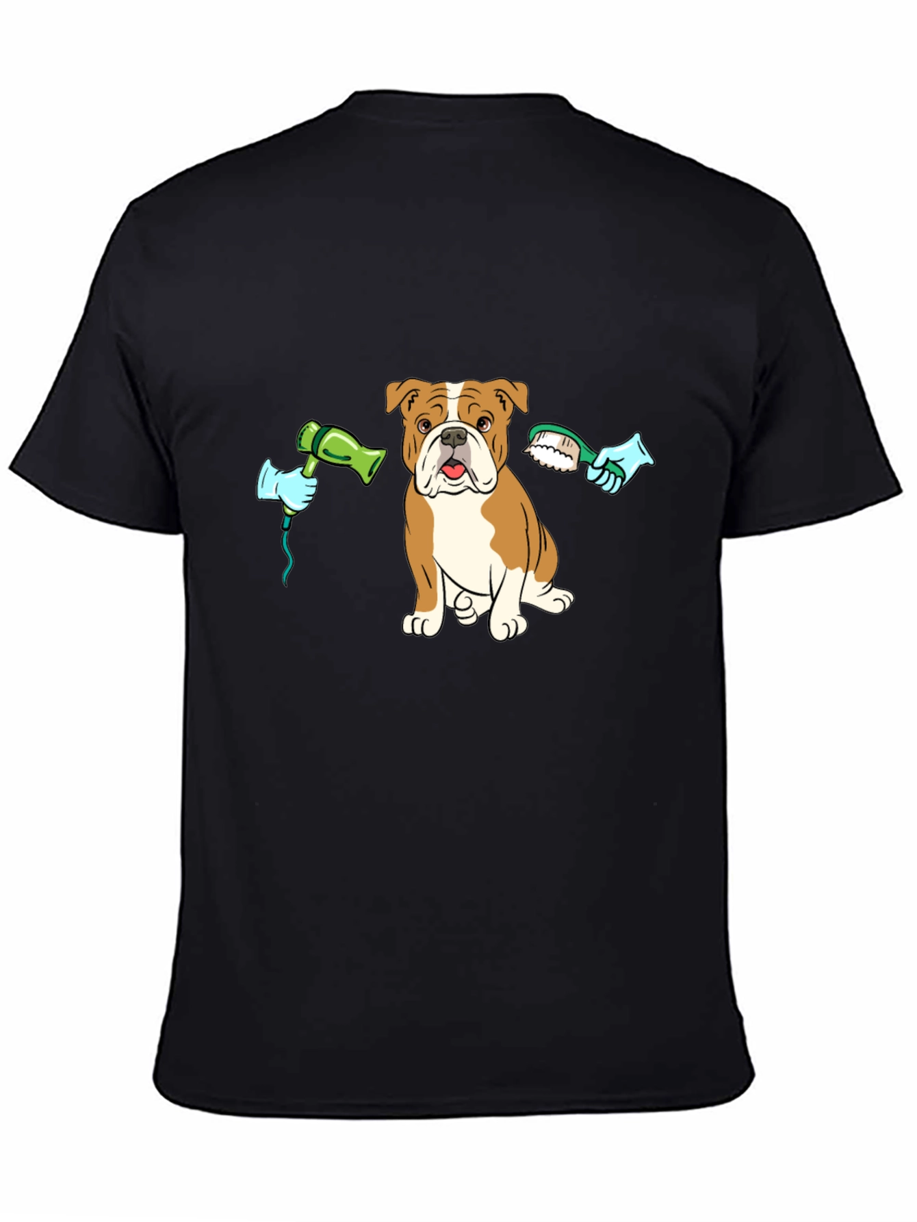 Black Dog Grooming T-Shirt view 4