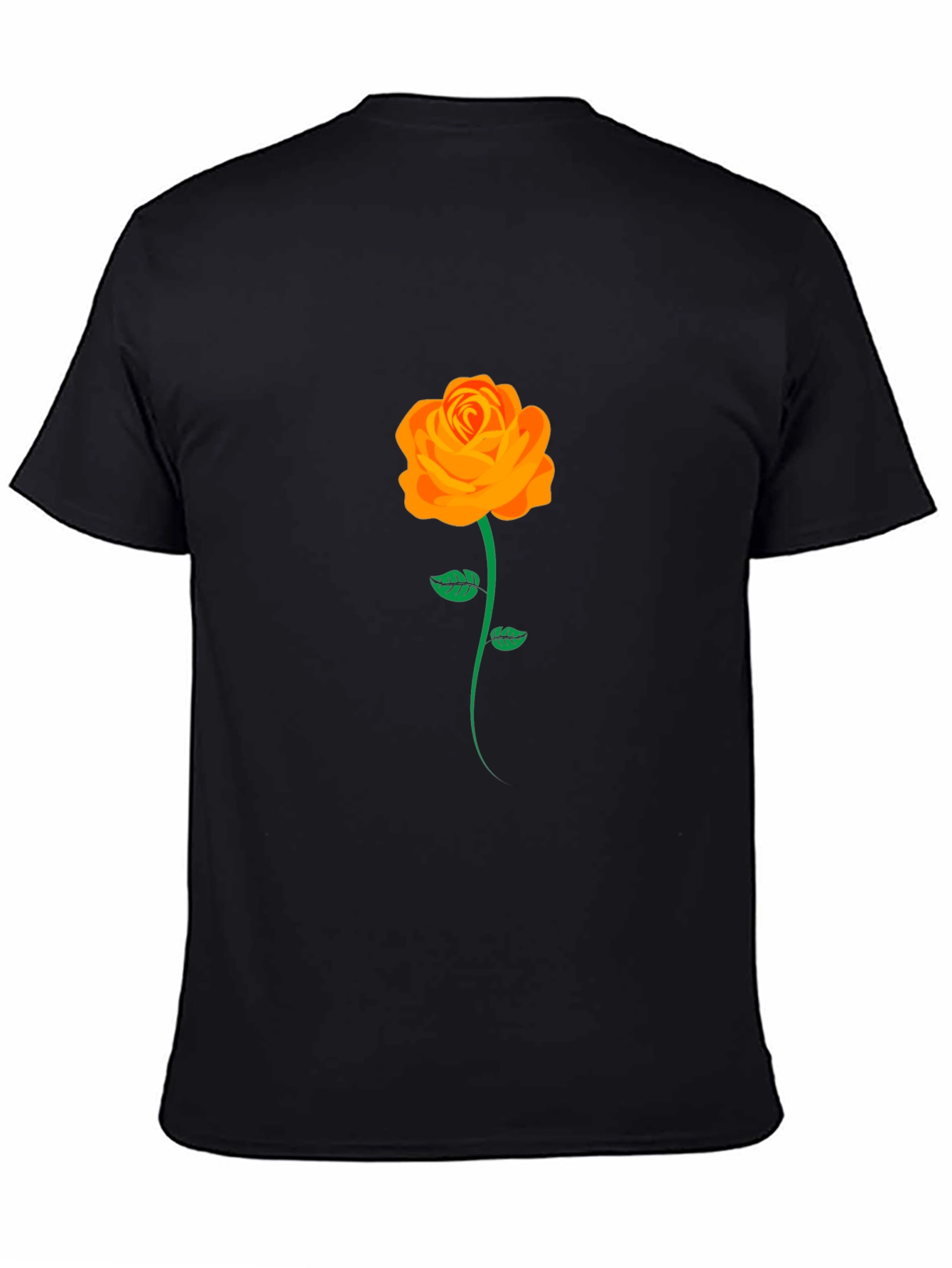 Black Rose Graphic Black T-Shirt view 4