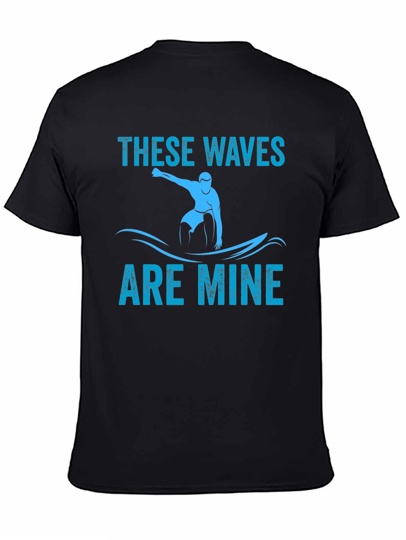 Black These Waves Are Mine Graphic T-Shirt view 4