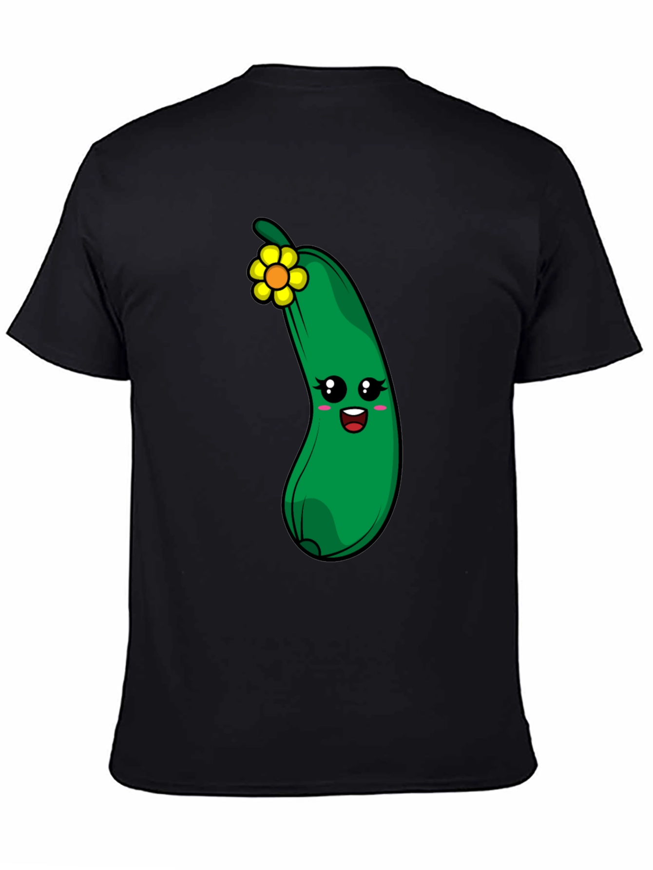 Funny Zucchini Flower Graphic T-Shirt - 4