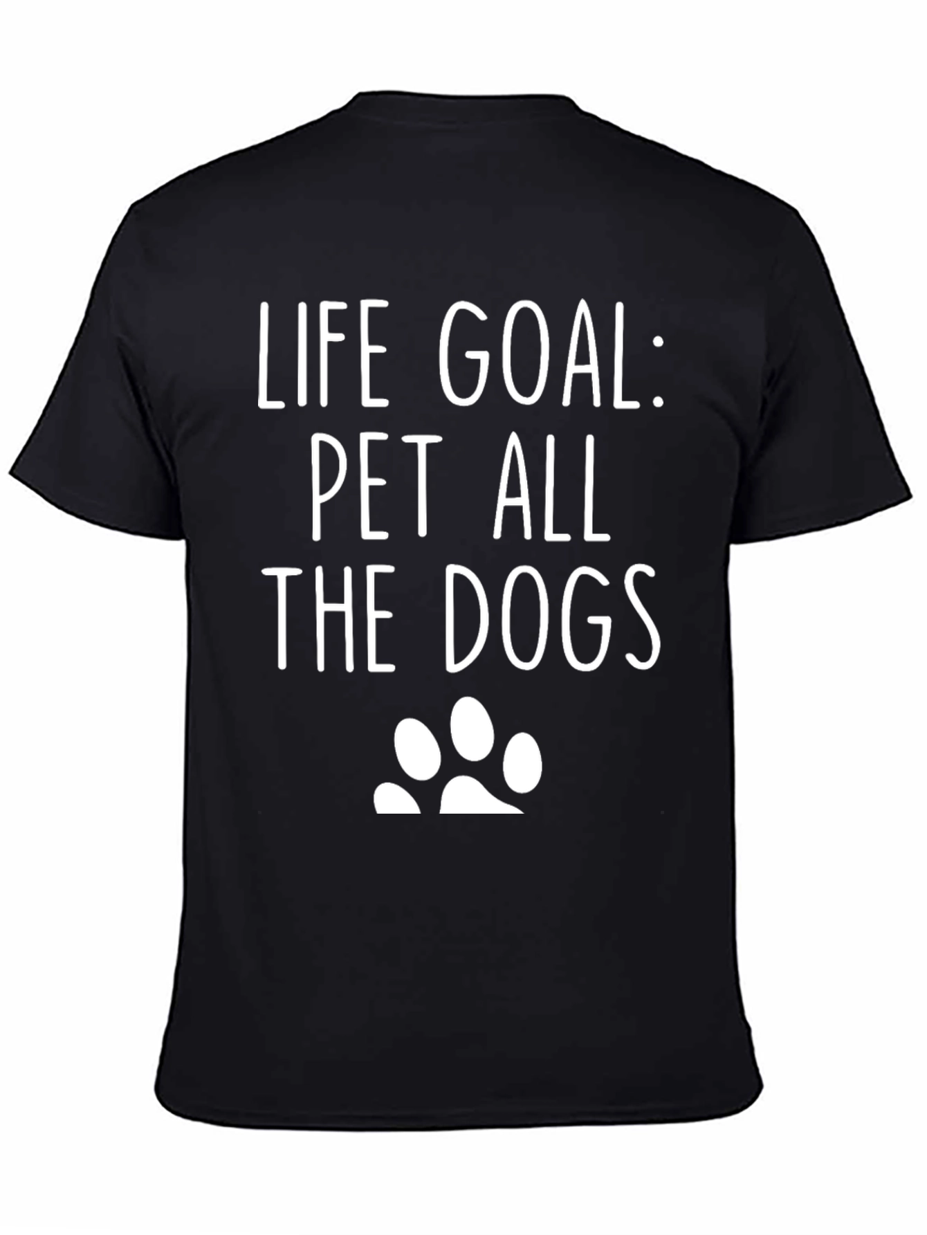 Black Life Goal: Pet All The Dogs Graphic Tee view 4