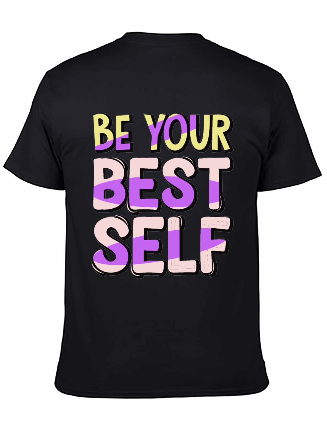 Black Be Your Best Self T-Shirt view 4