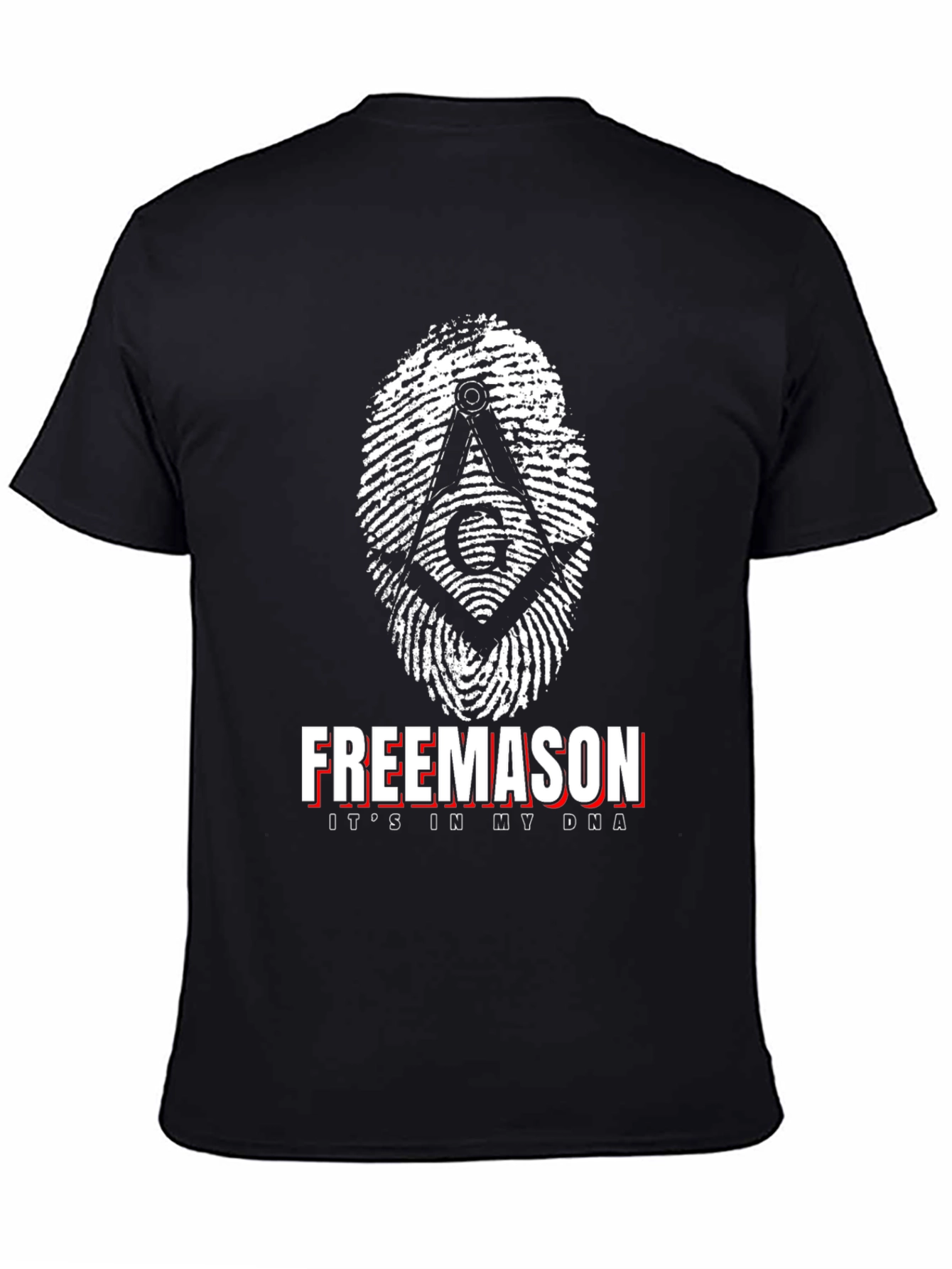 Black Freemason DNA T-Shirt Black view 4