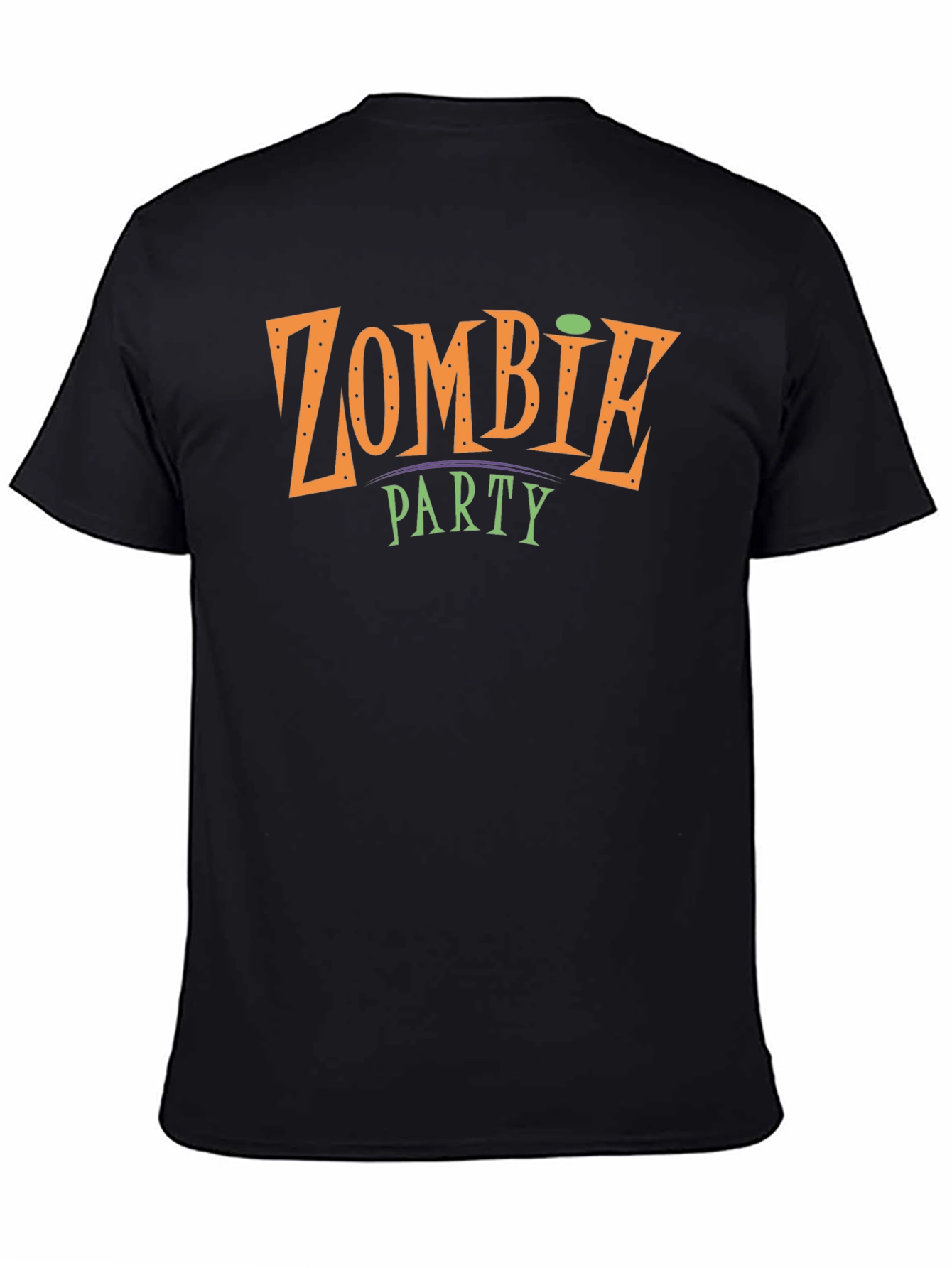 Black Zombie Party T-Shirt - Halloween Tee view 4