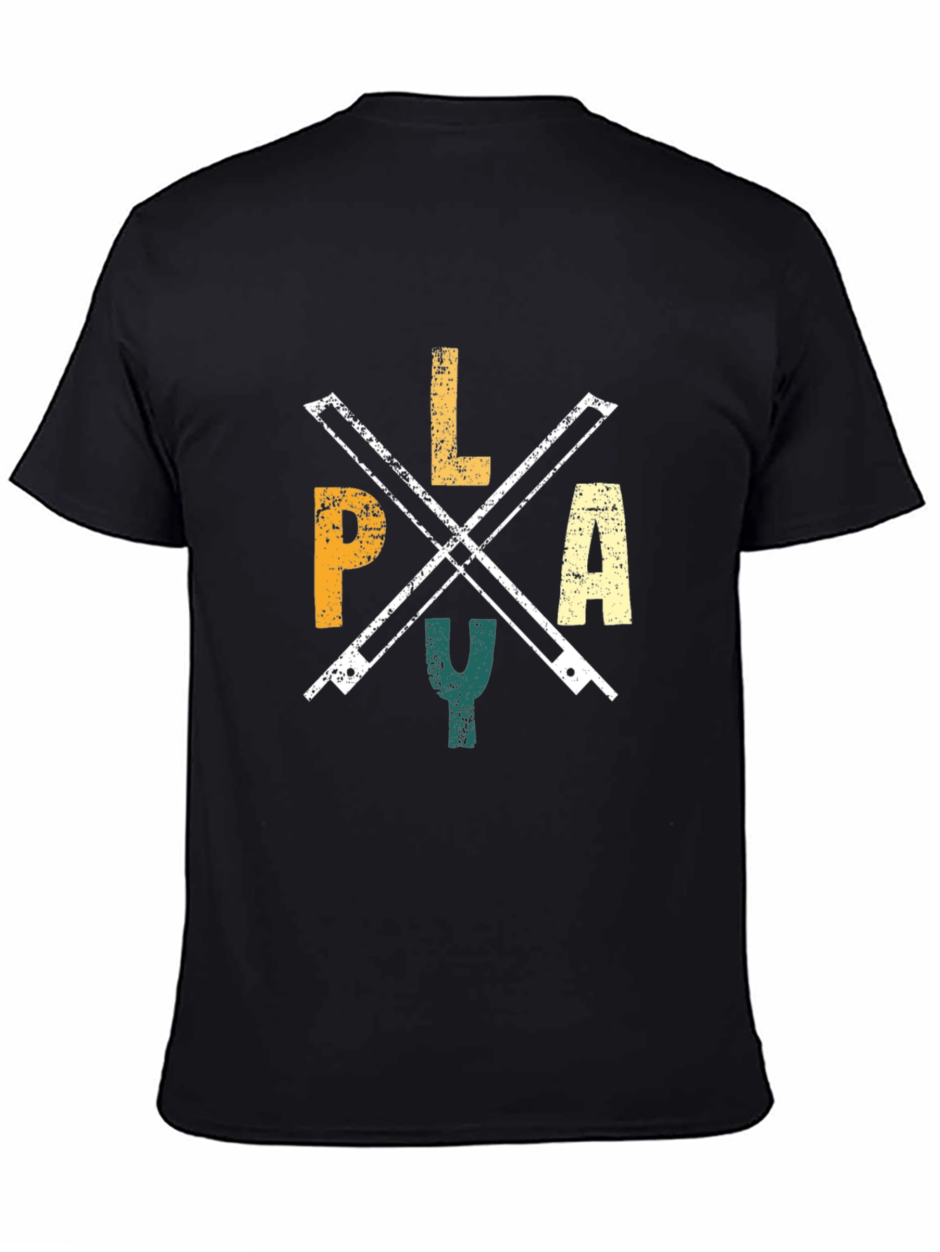 Black PLAY Airport Code Tee - Vintage Style view 4
