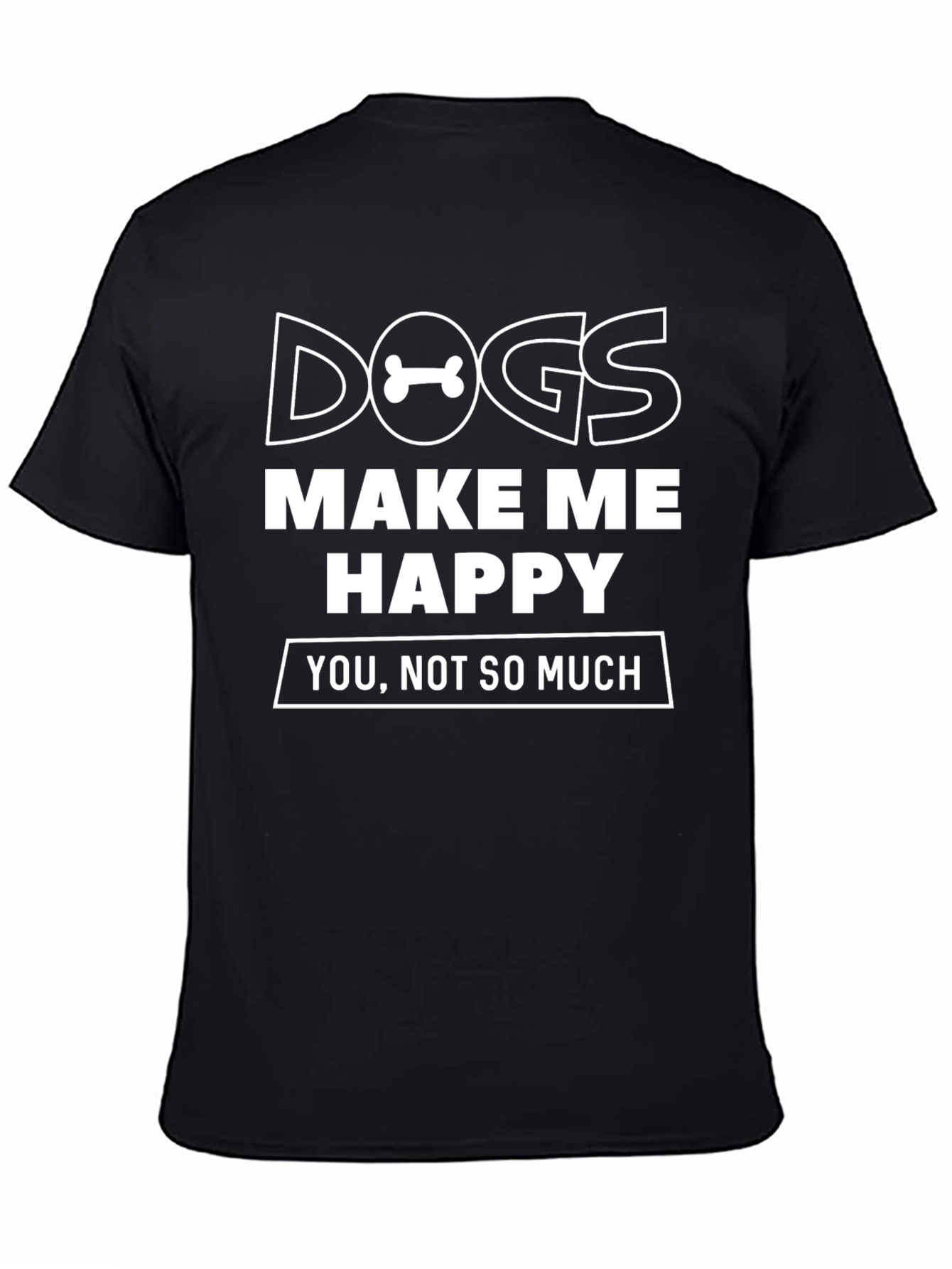 Black Dogs Make Me Happy Graphic Tee view 4
