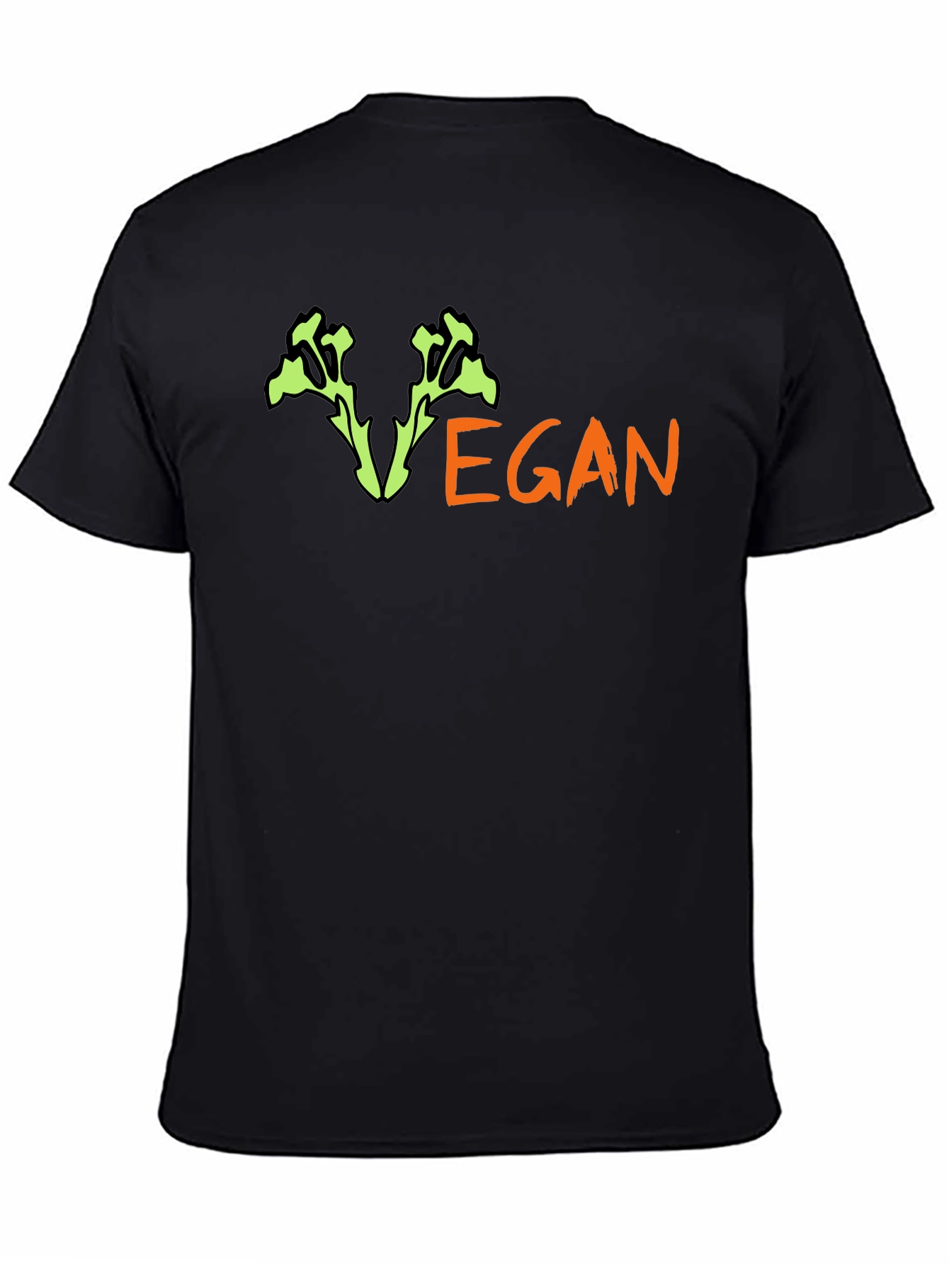 Black Vegan T-Shirt - Stylish & Comfortable view 4