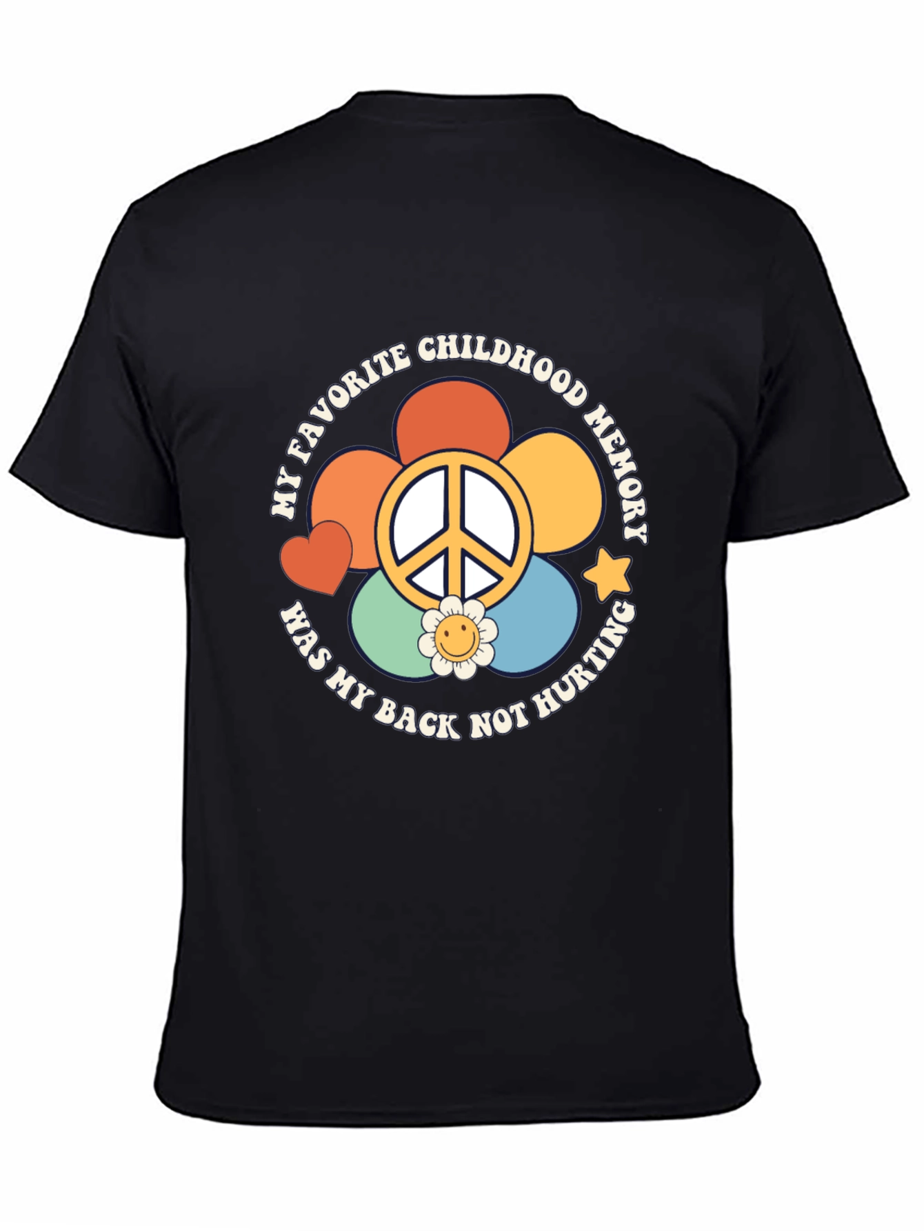 Black Childhood Memory Comfort T-Shirt view 4