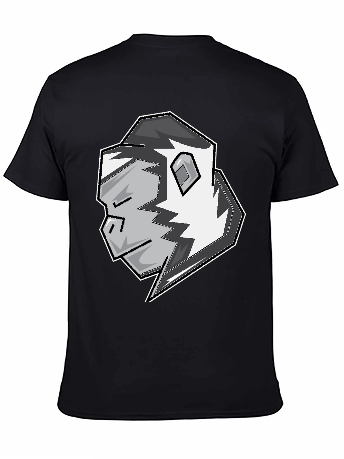 Black Stylish Gorilla Graphic T-Shirt - Black view 4