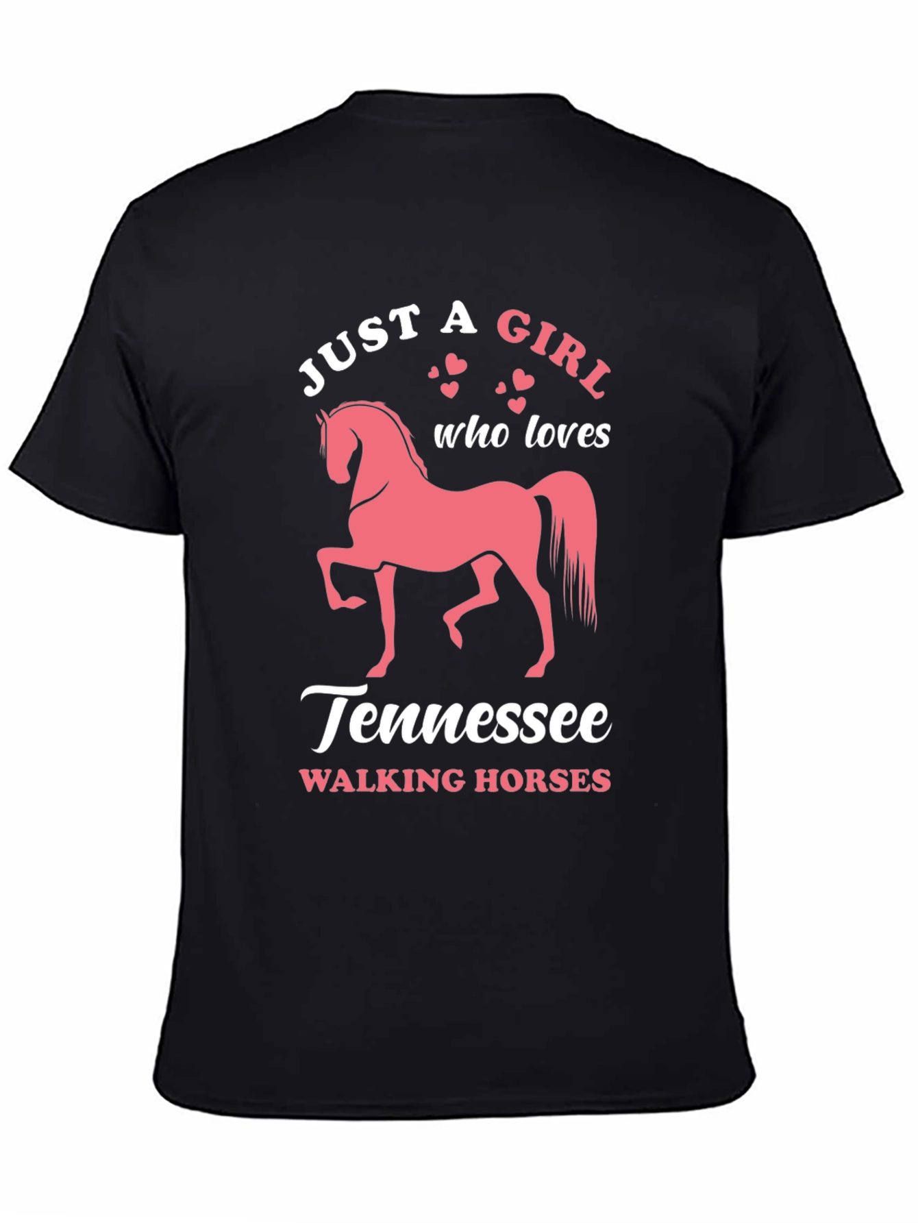 Black Tennessee Walking Horse Graphic T-Shirt view 4