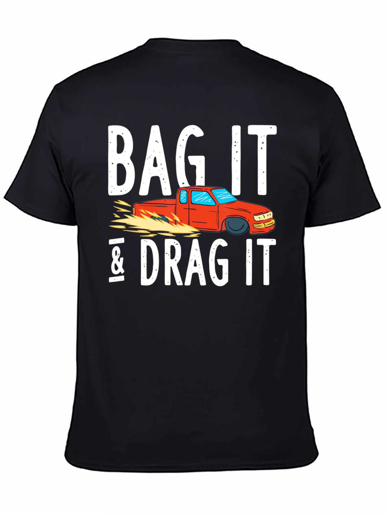Black Bag It & Drag It Car Enthusiast Tee view 4